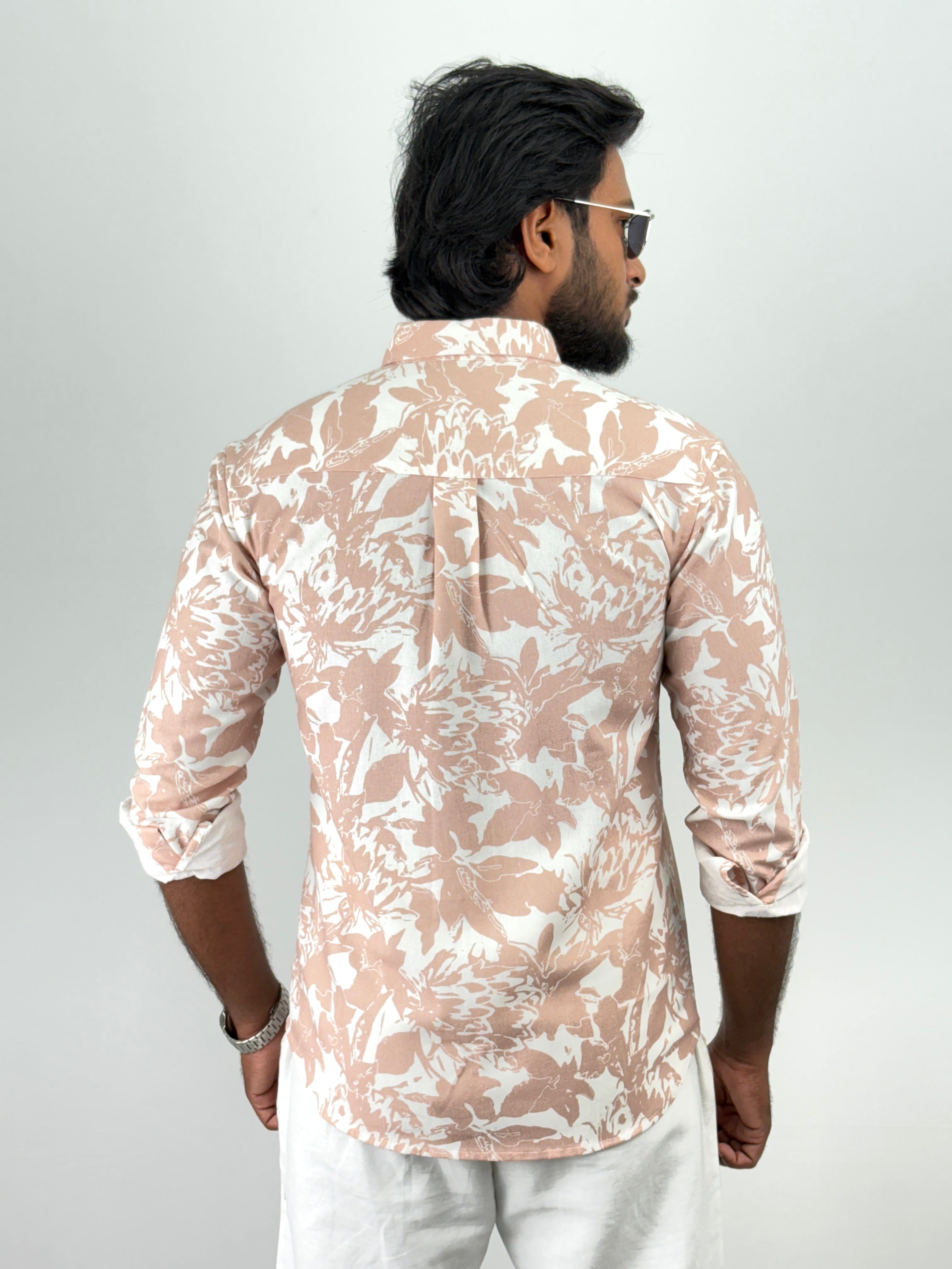 Peach Printed Shirts