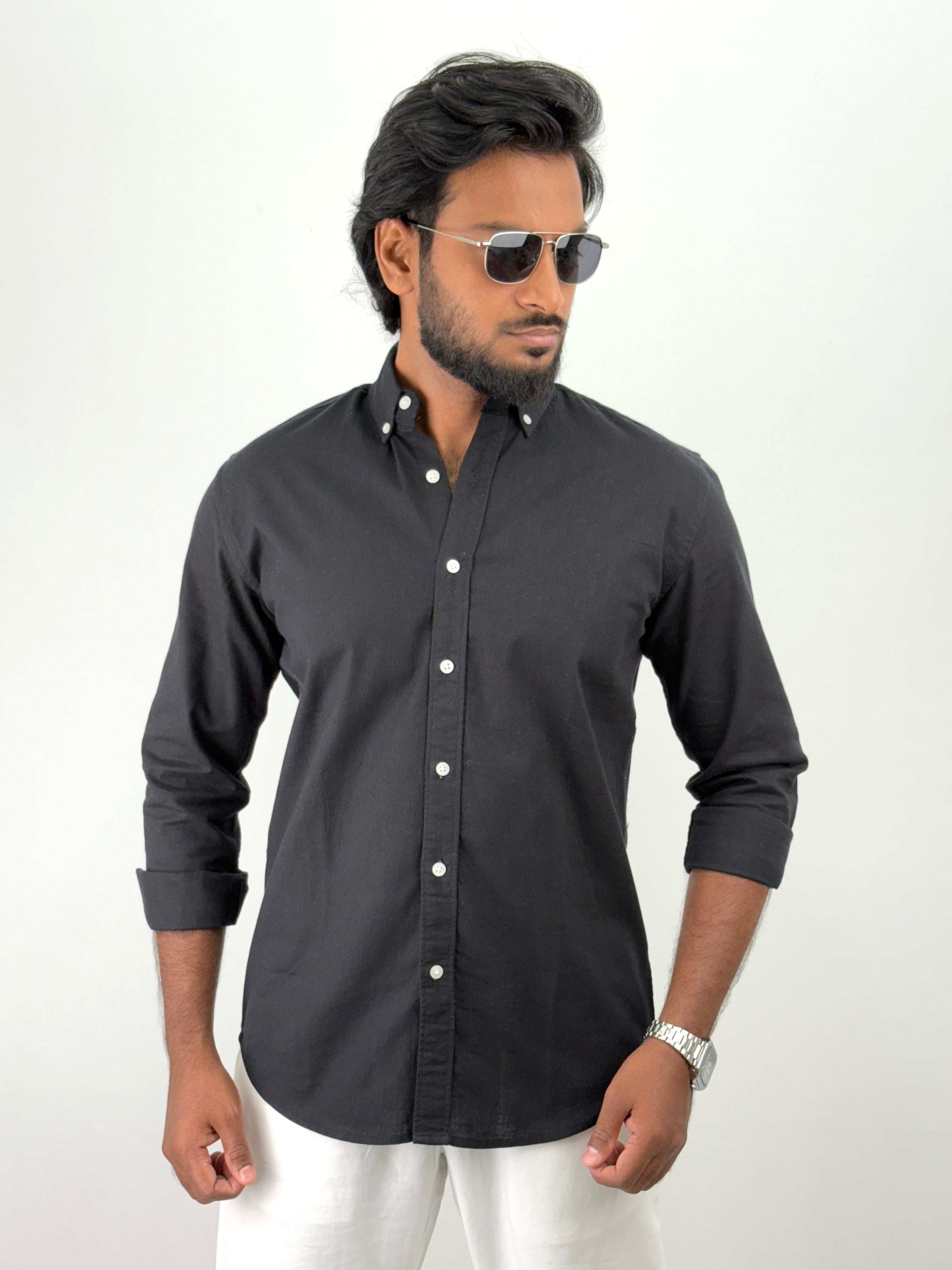 Black Linen Shirts