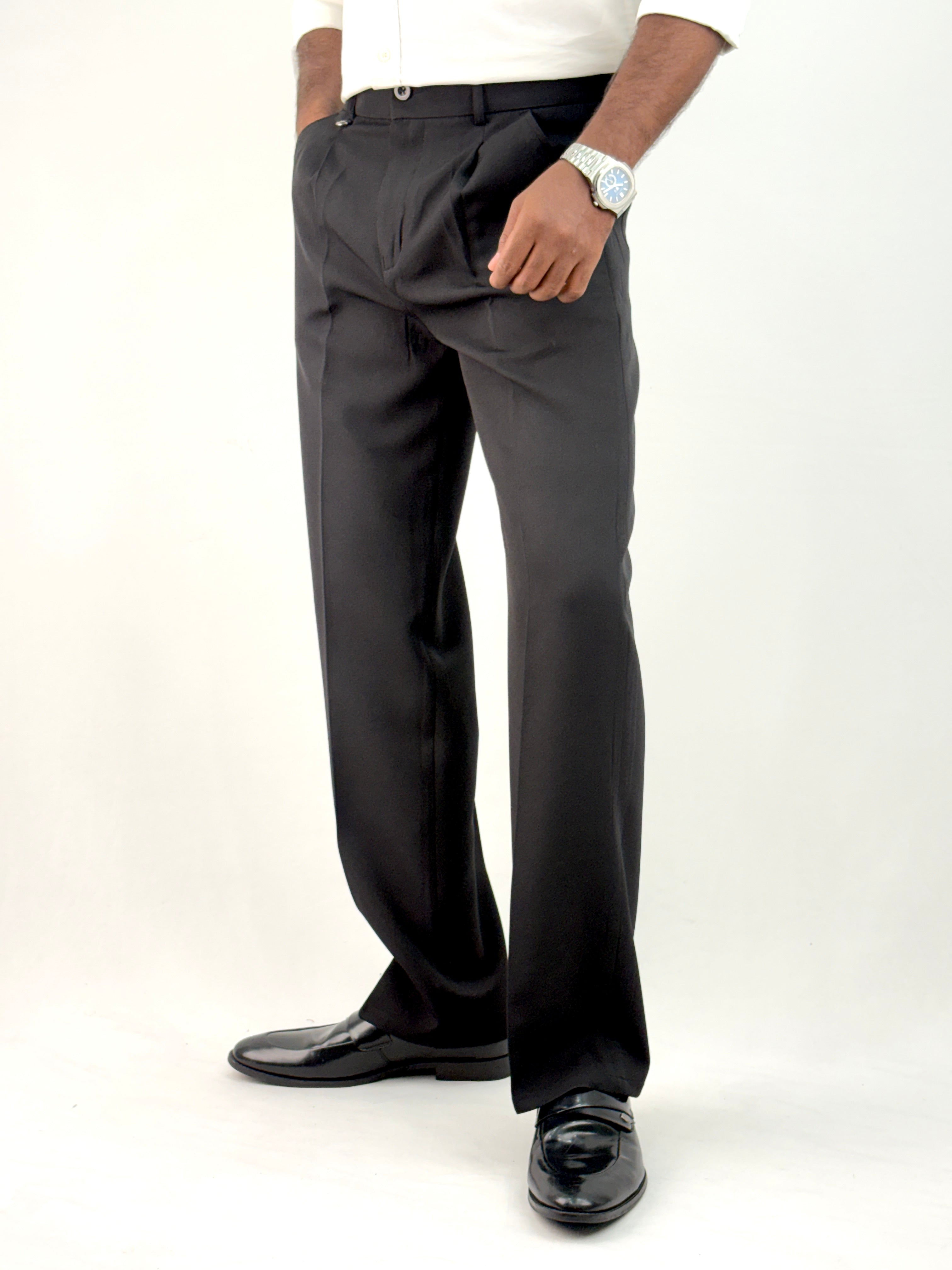 Black Korean Baggy Pant