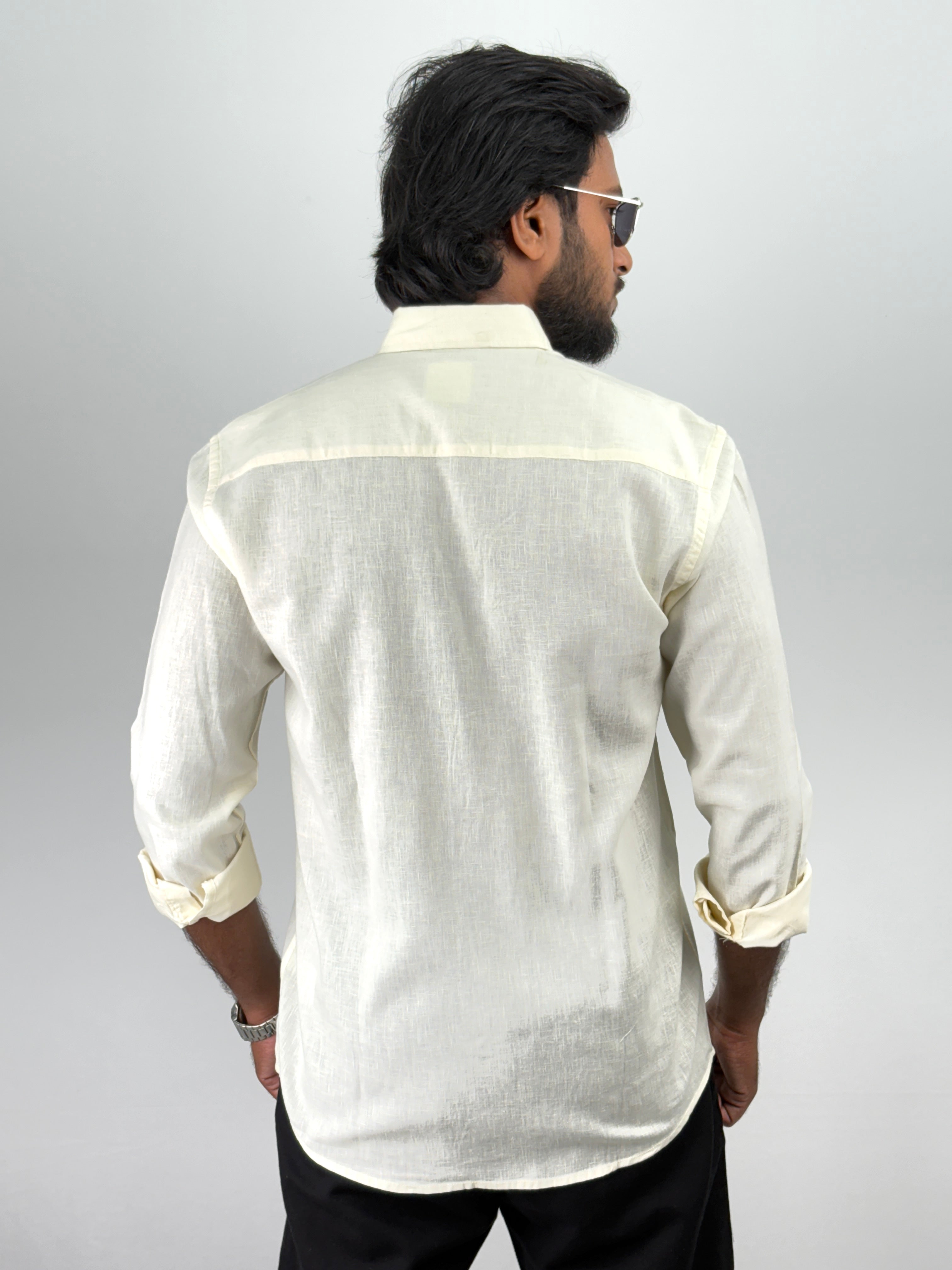 Cream Linen Shirts