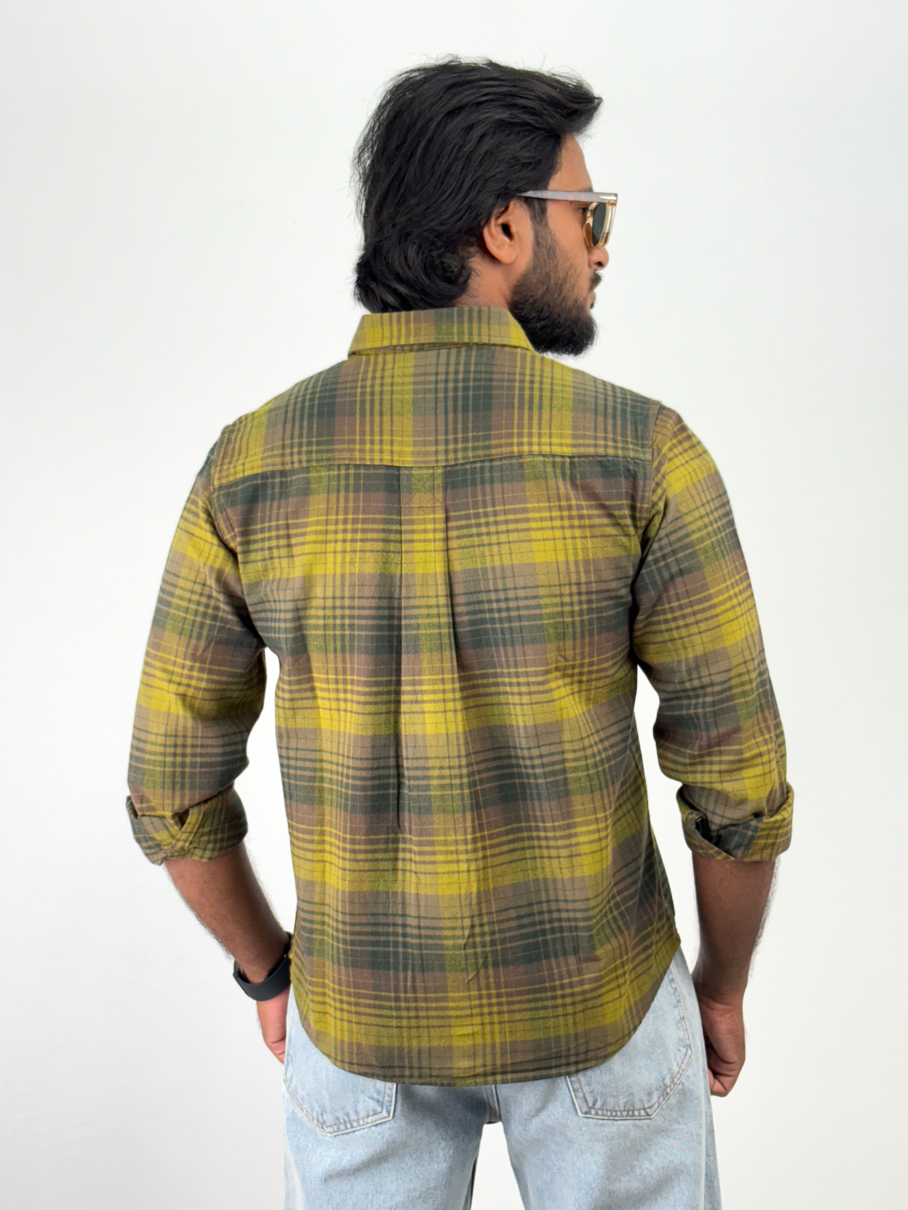 Olive Flannel Shirt