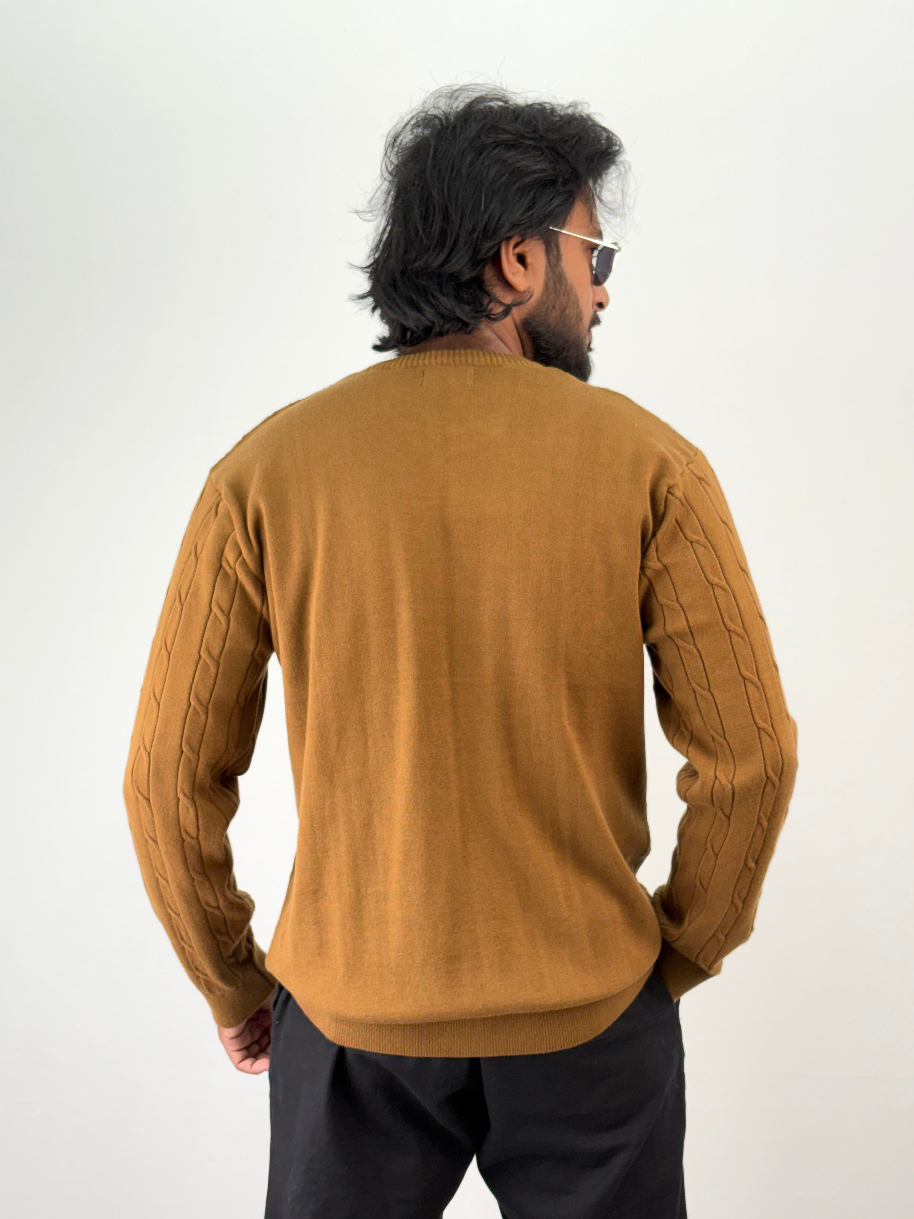 Brown Full Sleeve T-Shirt