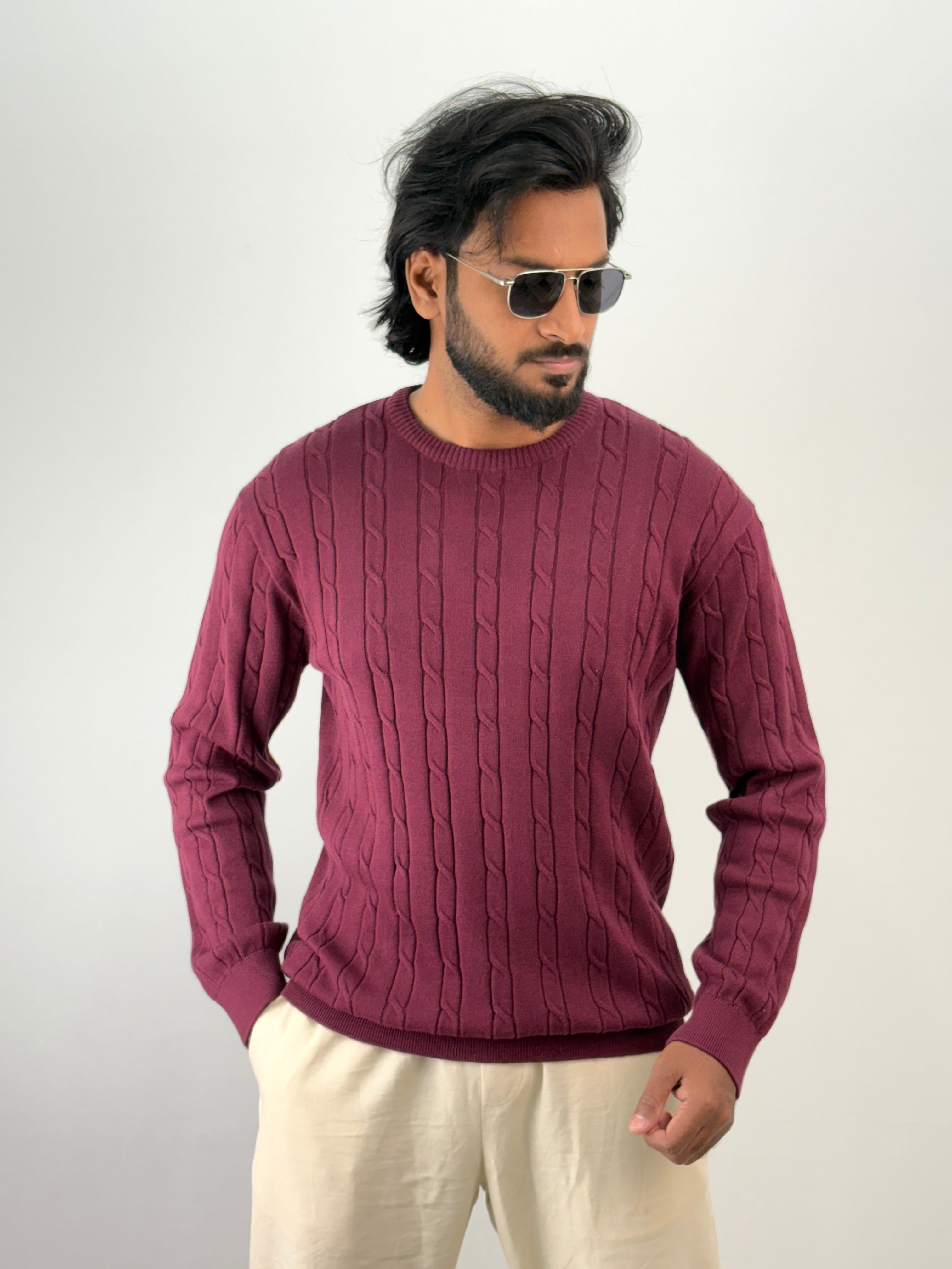Maroon Full Sleeve T-Shirt