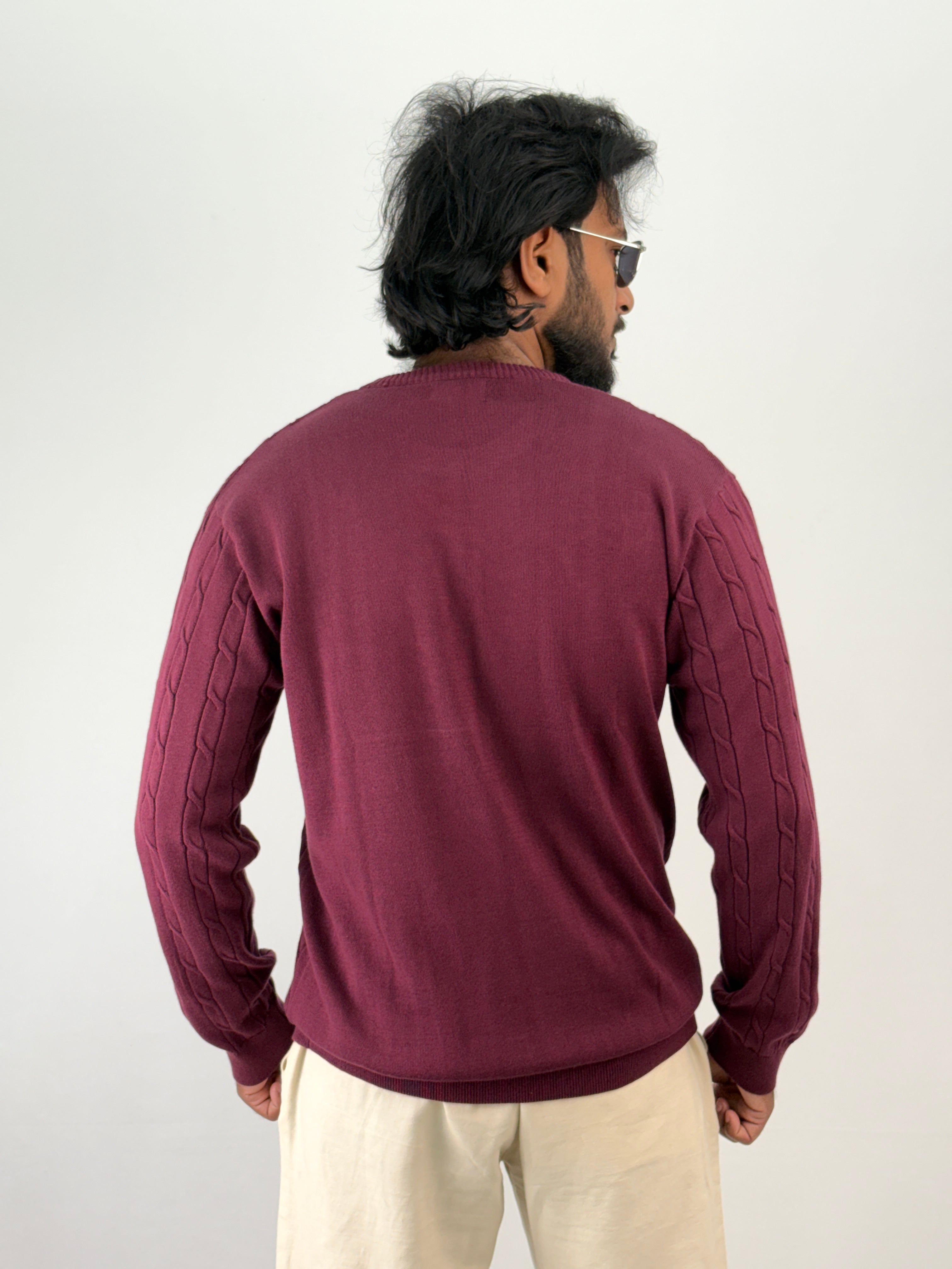 Maroon Full Sleeve T-Shirt