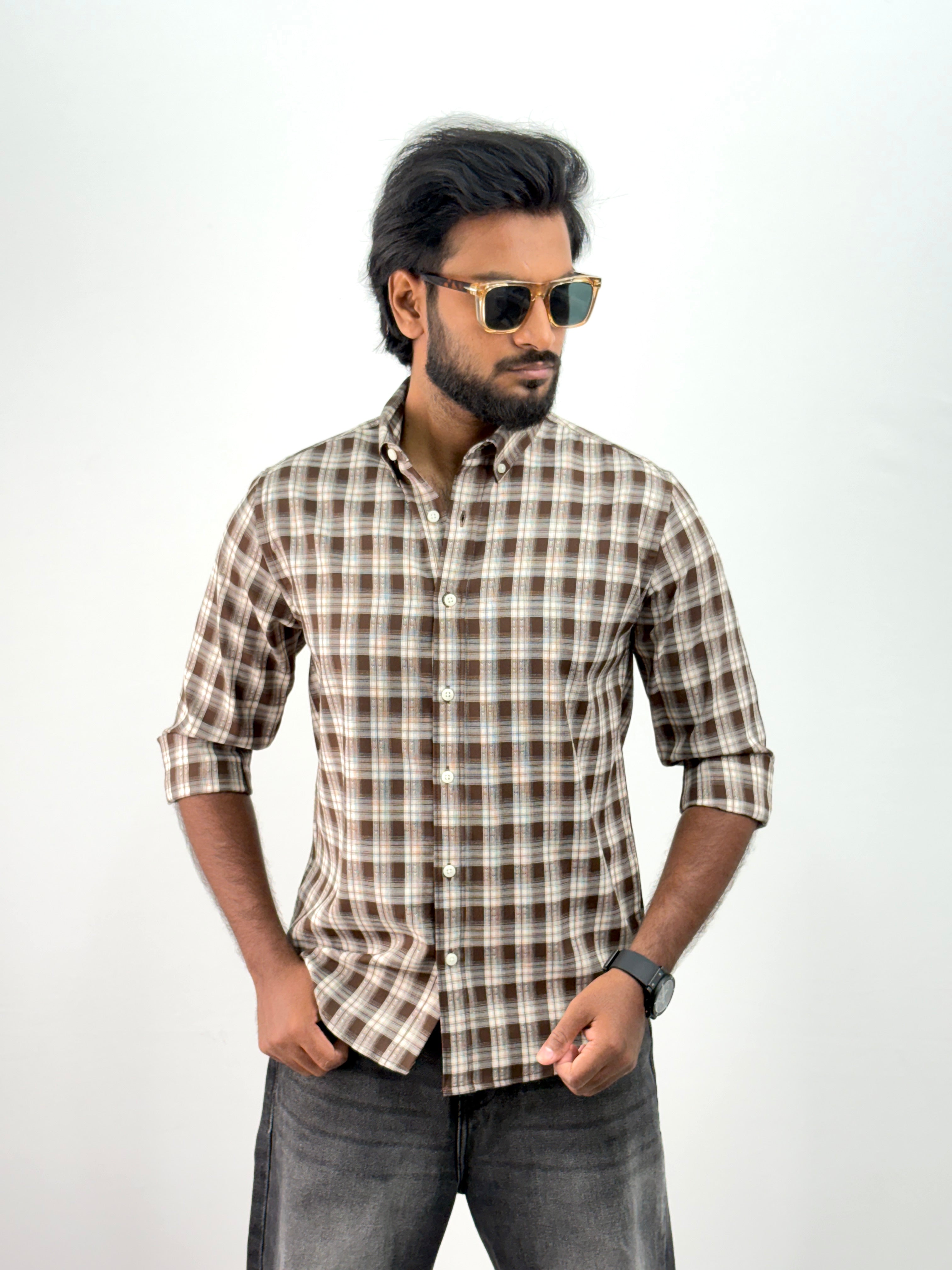 Brown Flannel Shirt