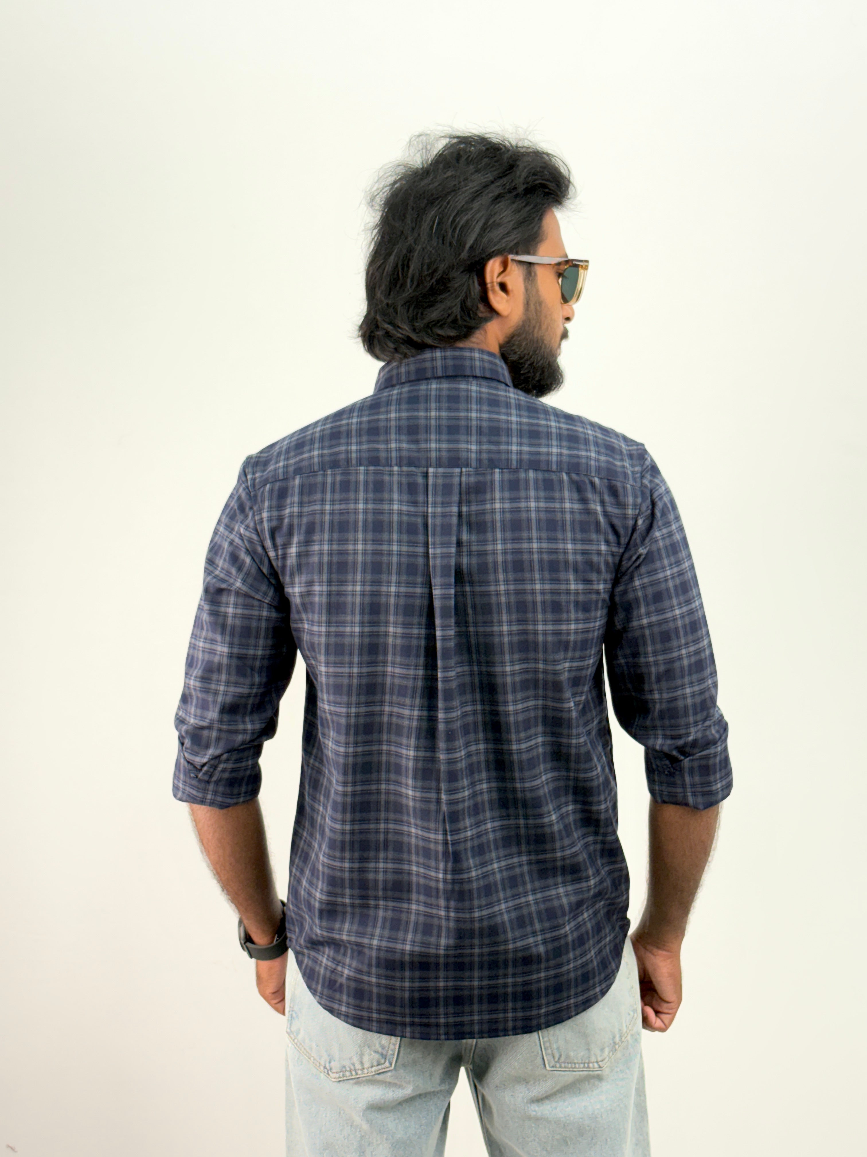Navy Flannel Shirt