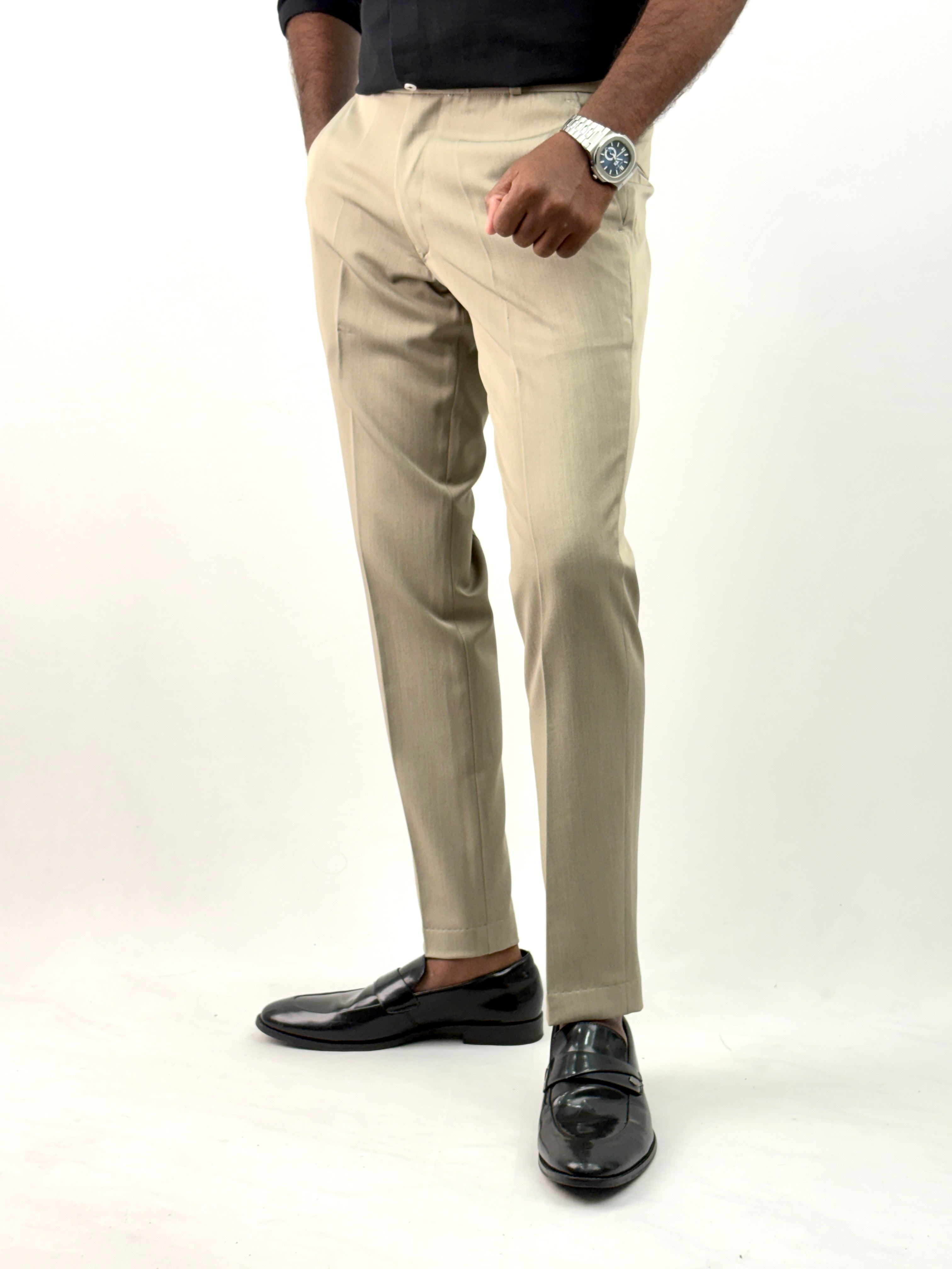 Light Khaki Formal Pant 3