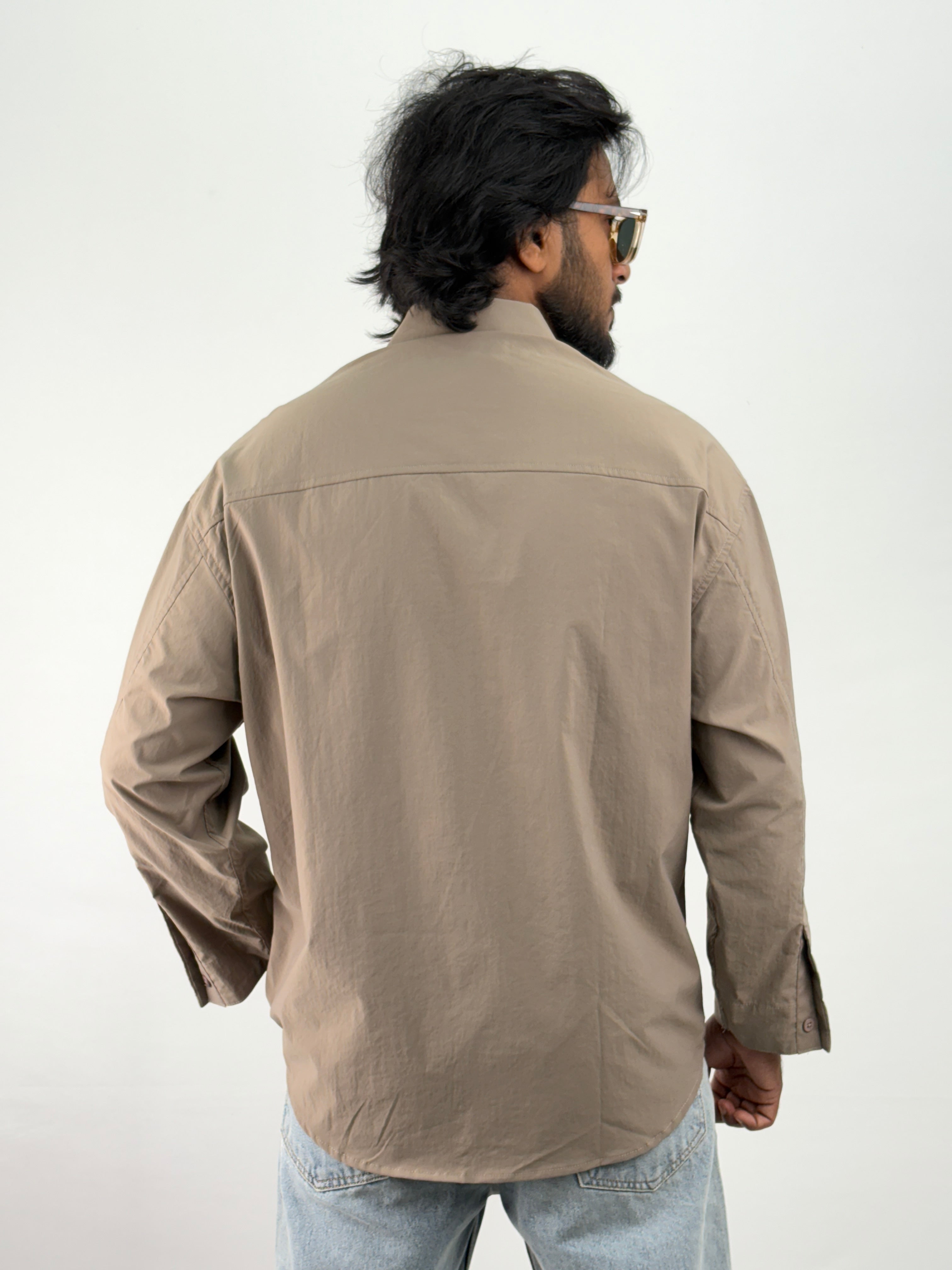 Light Brown Oversized Shirt