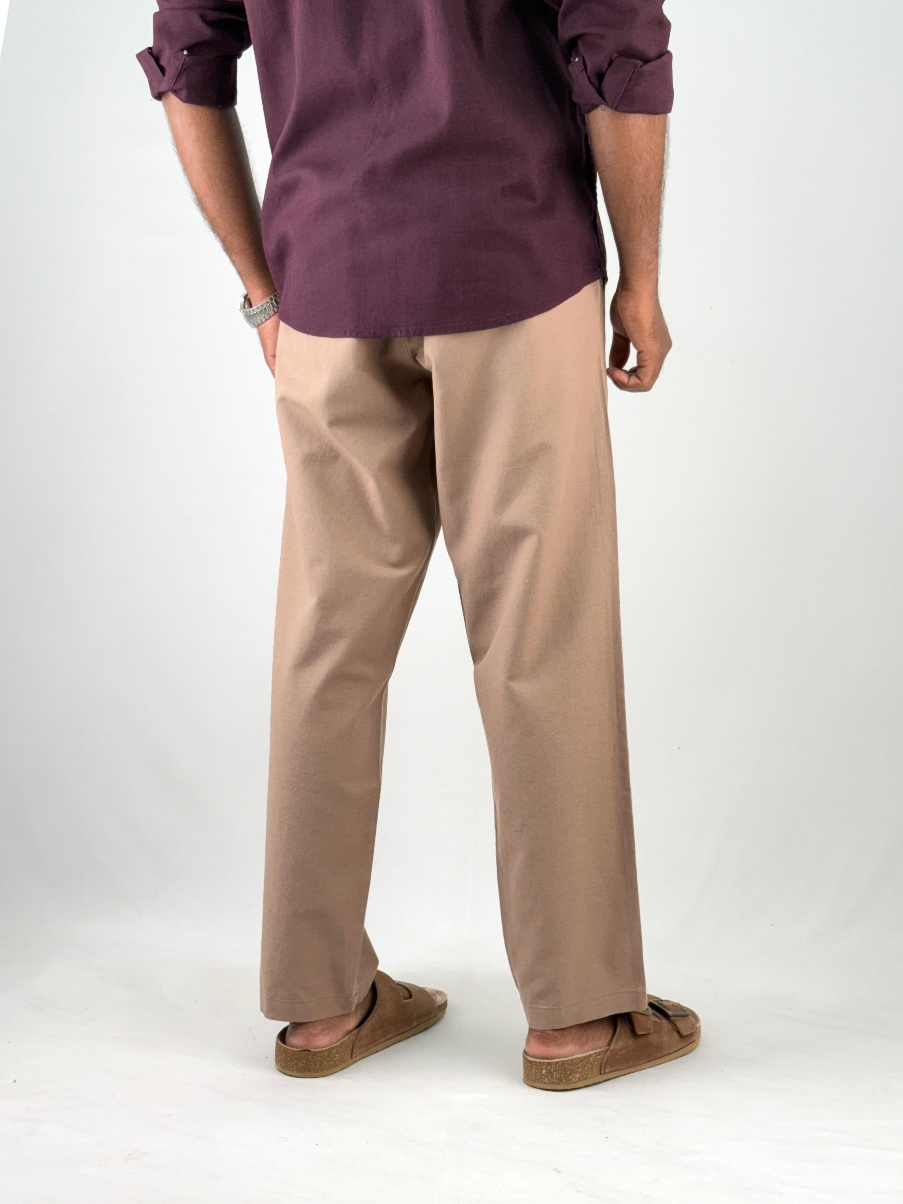 Light Brown Linen Pant