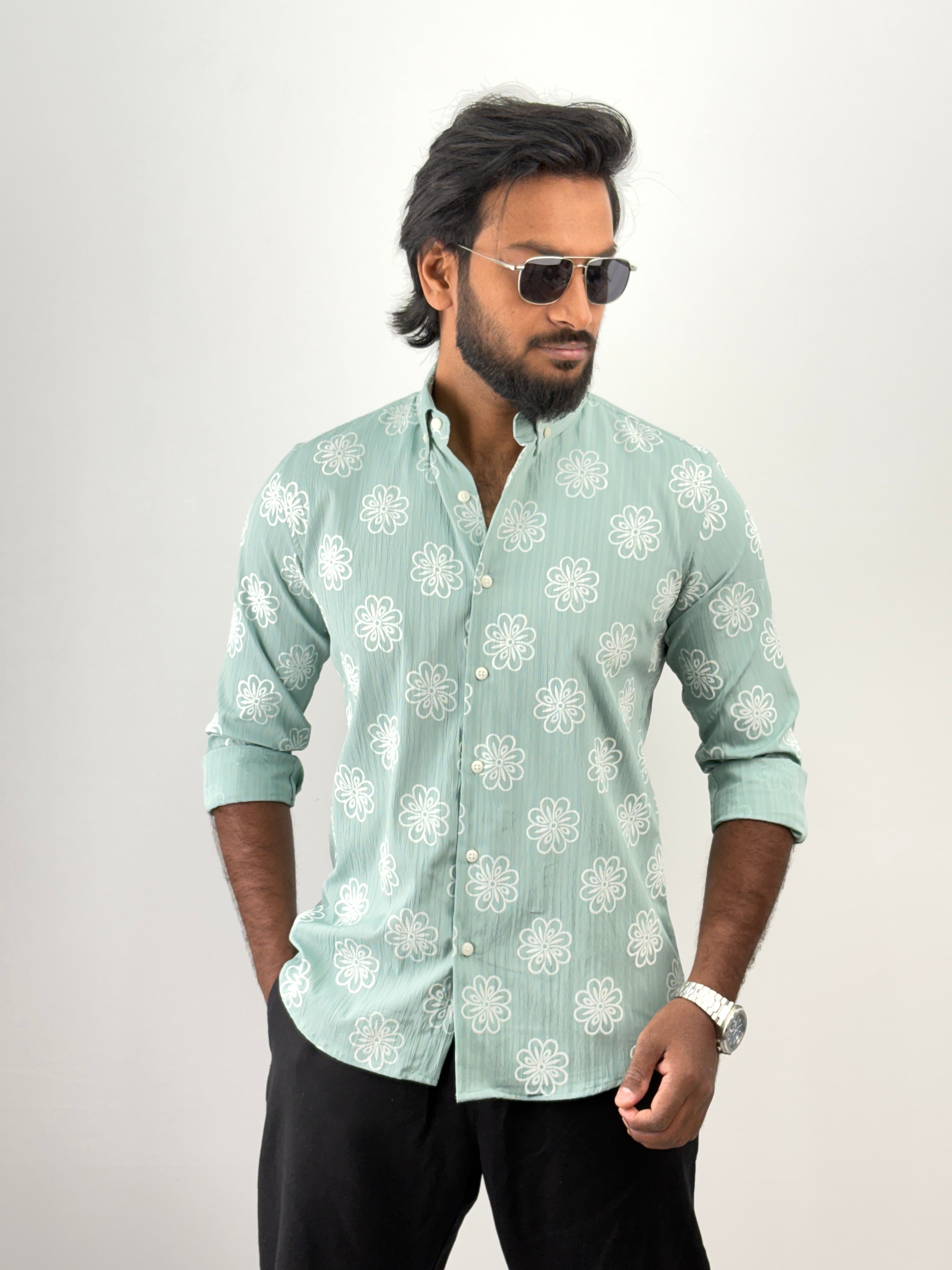 Light Green IMP Printed Shirt