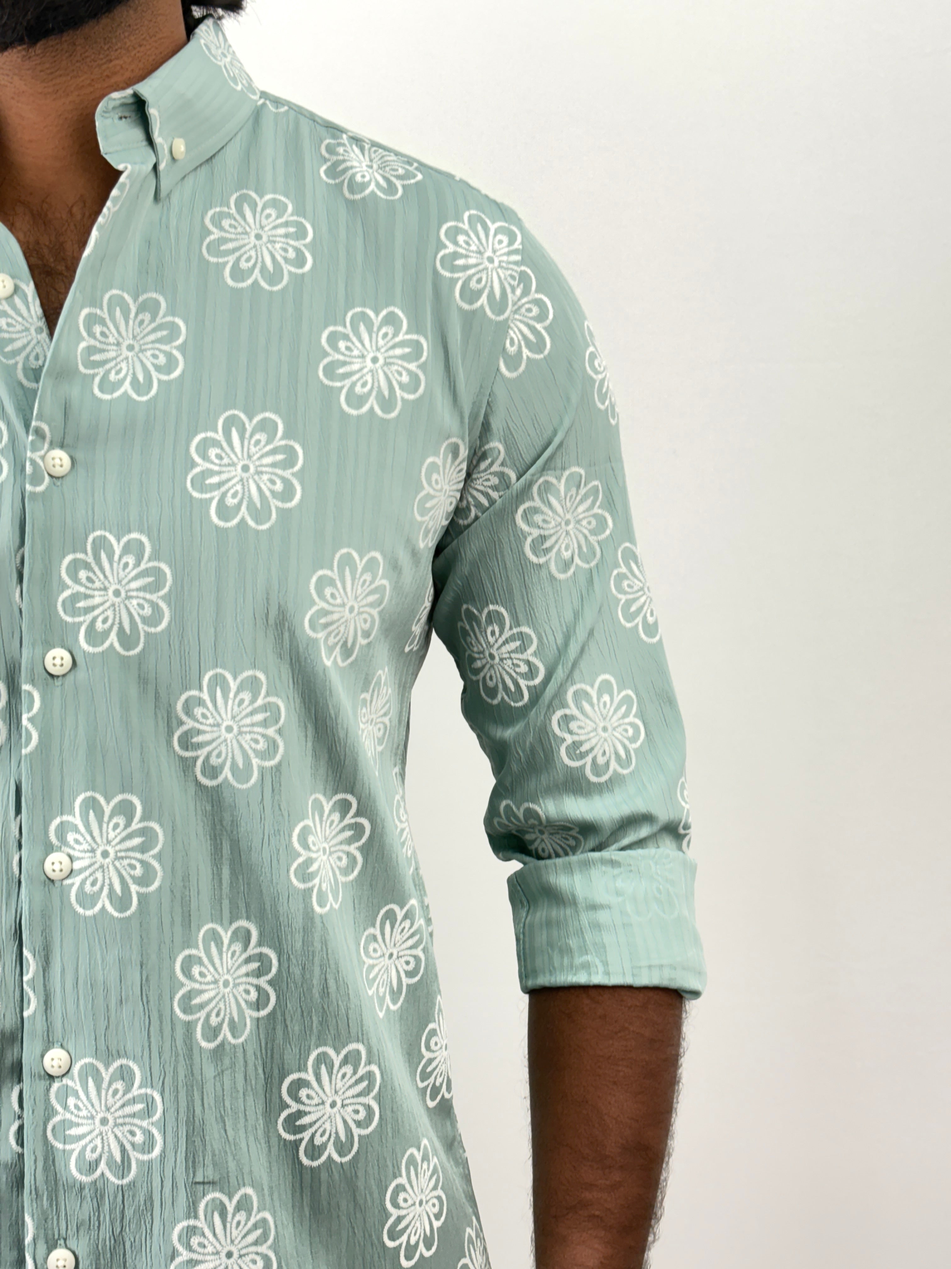 Light Green IMP Printed Shirt