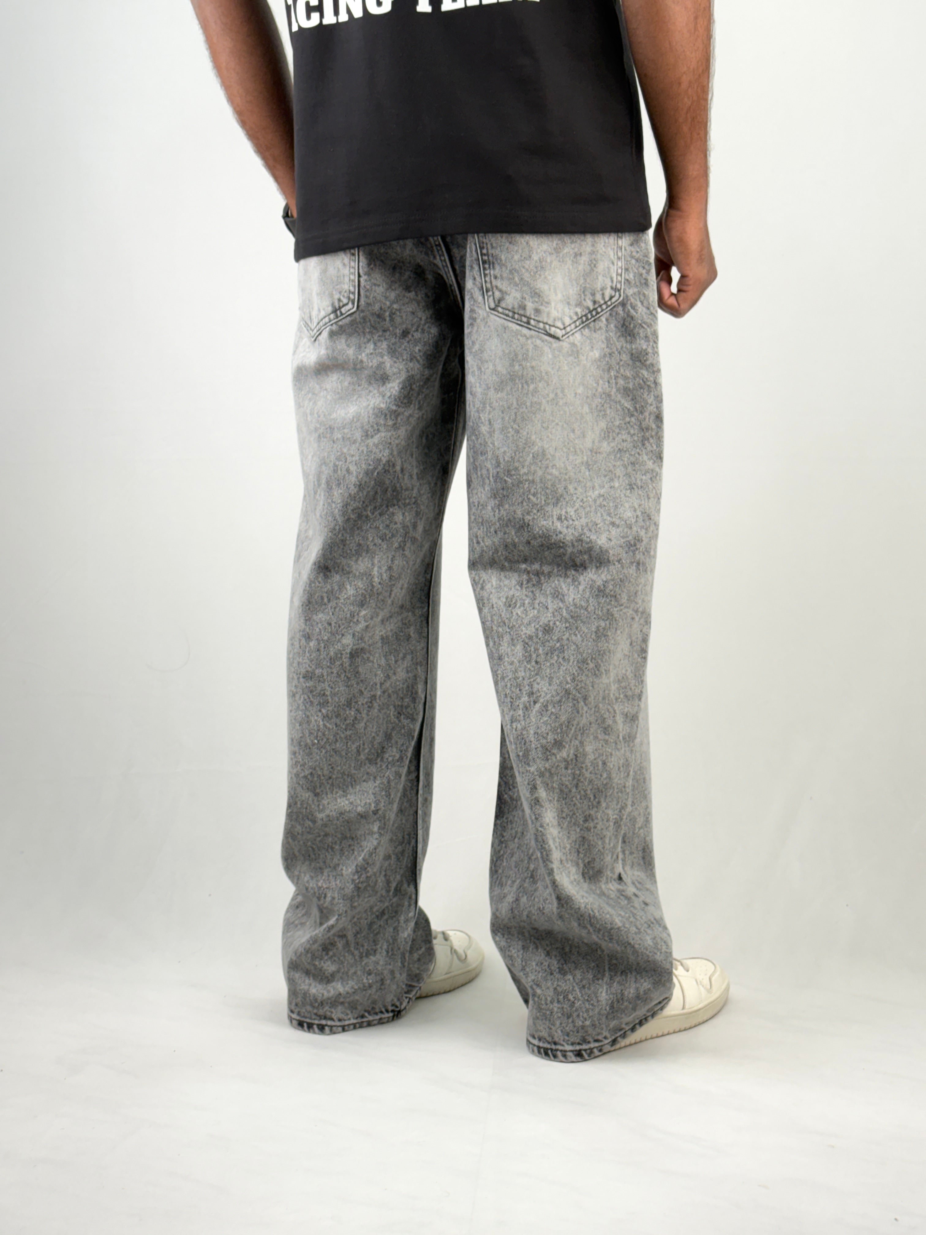 Light Grey Urban Straight Fit Jean