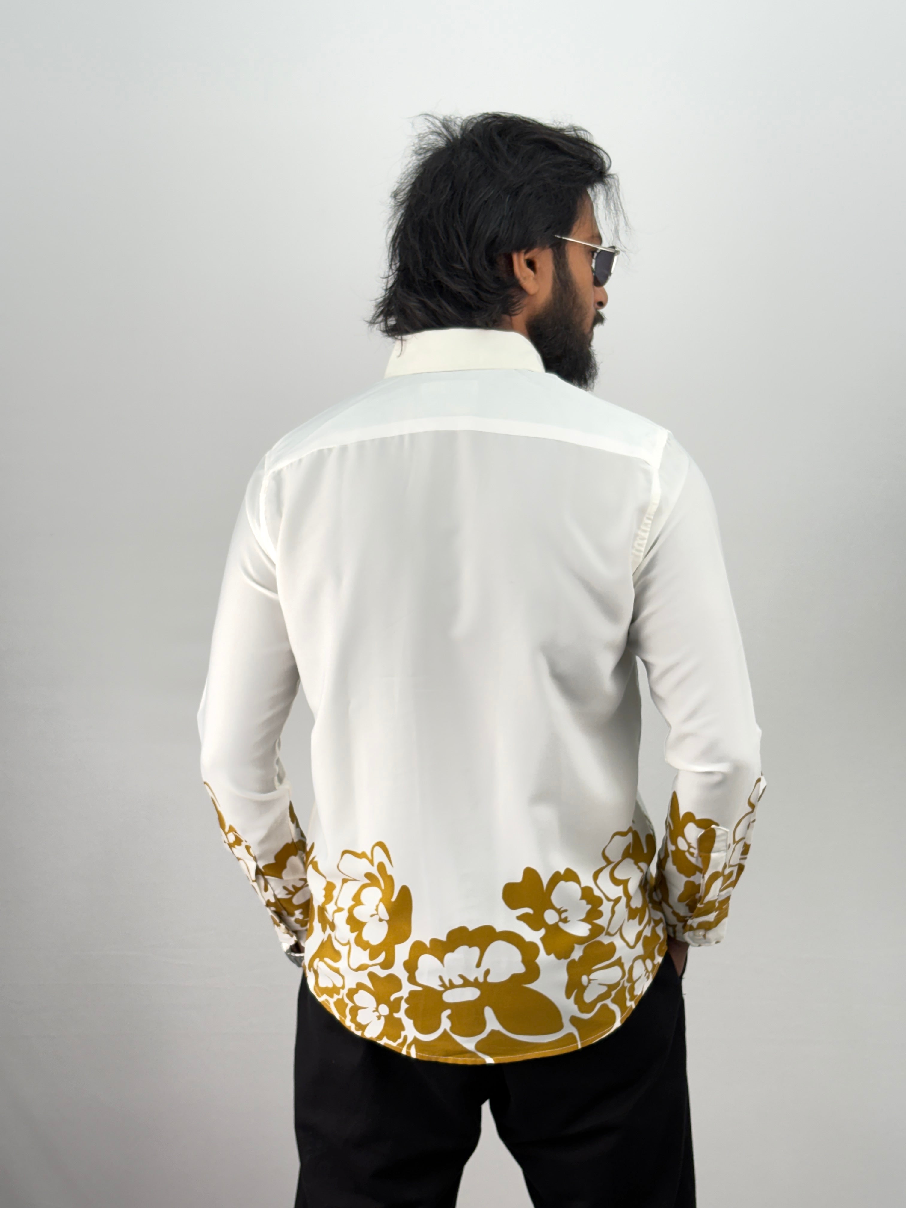 Mustard Bottom Printed Shirt 3