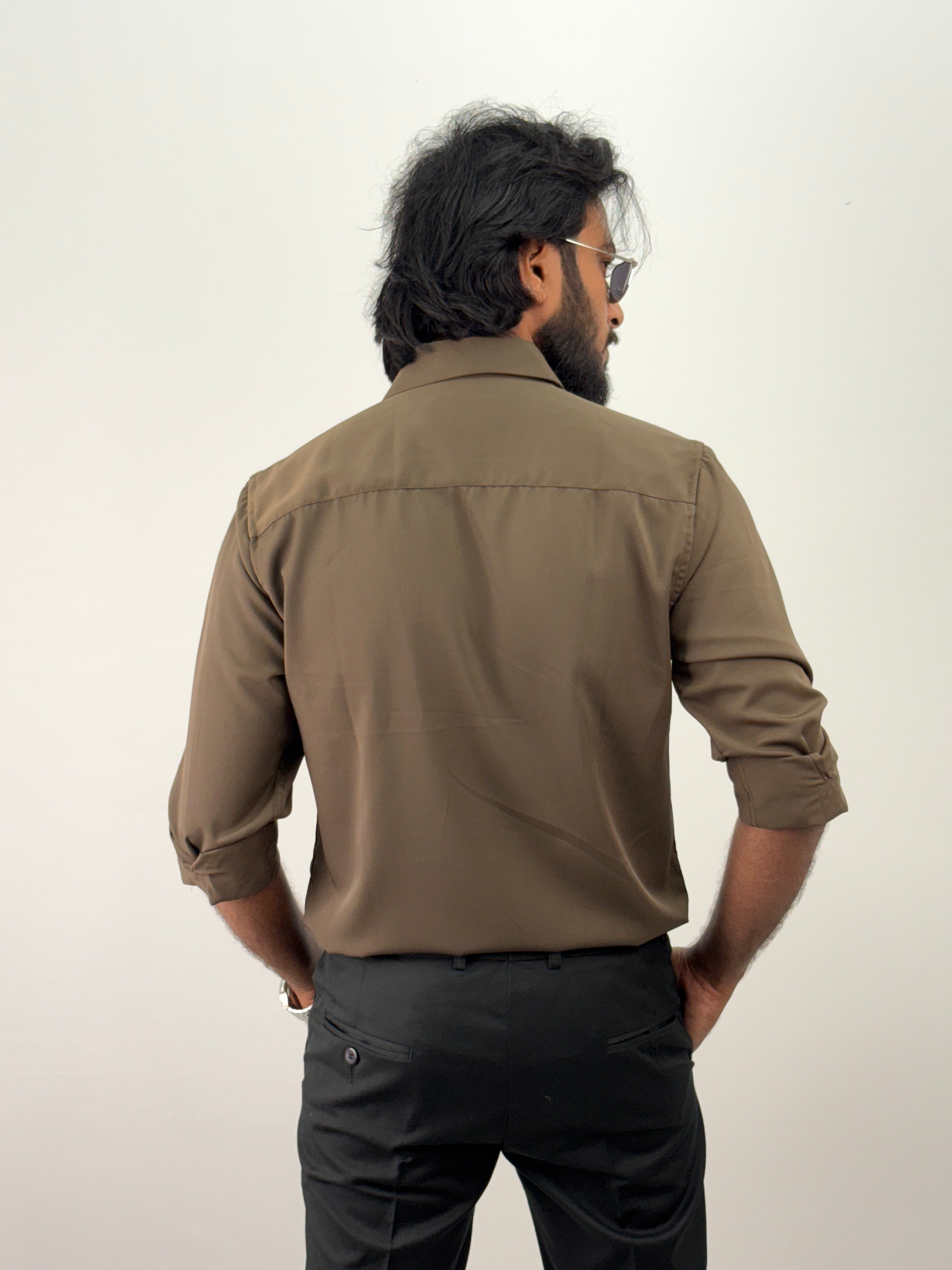 Olive Flock IMP Printed Shirt