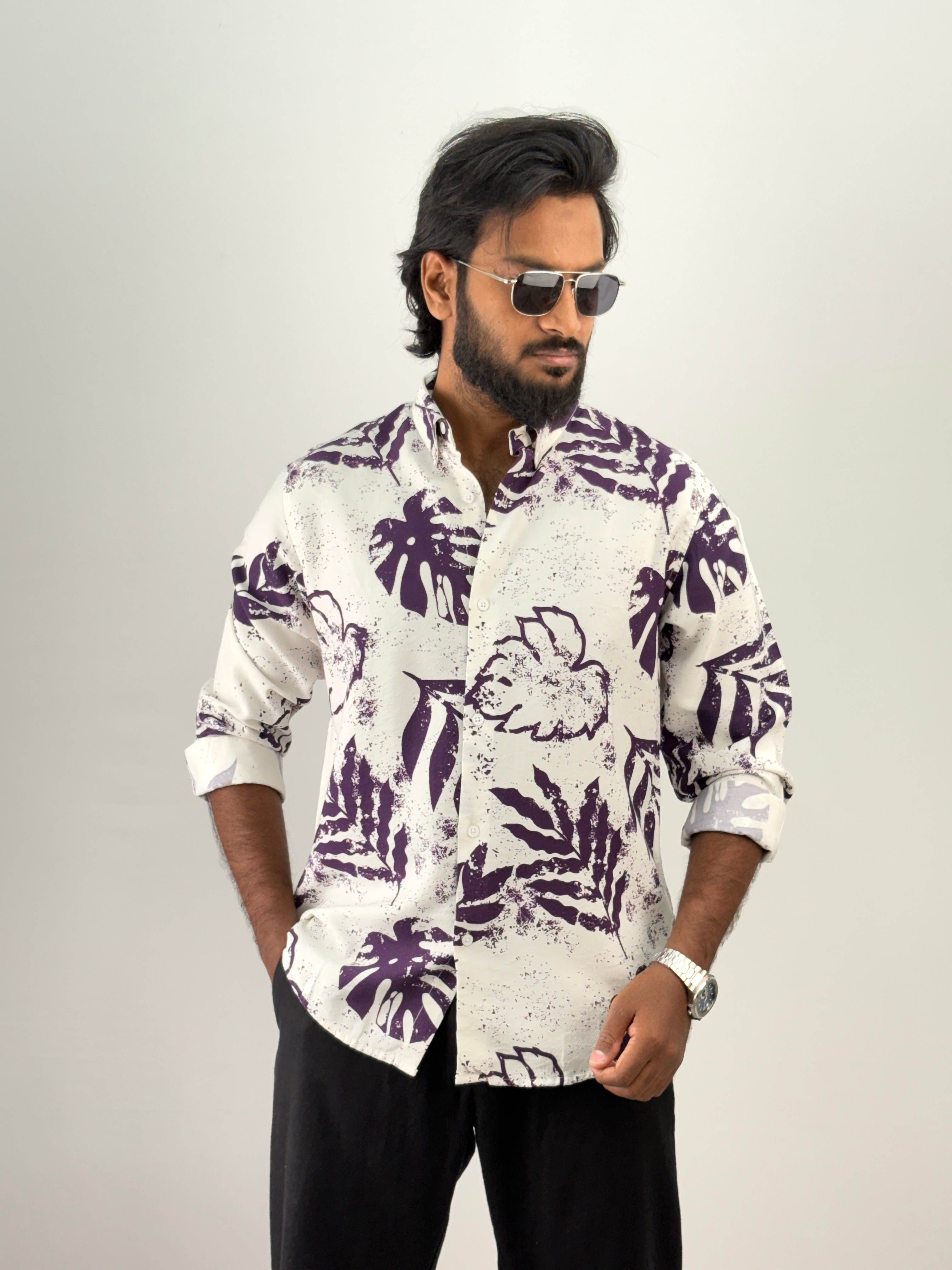 Purple IMP Printed Shirt