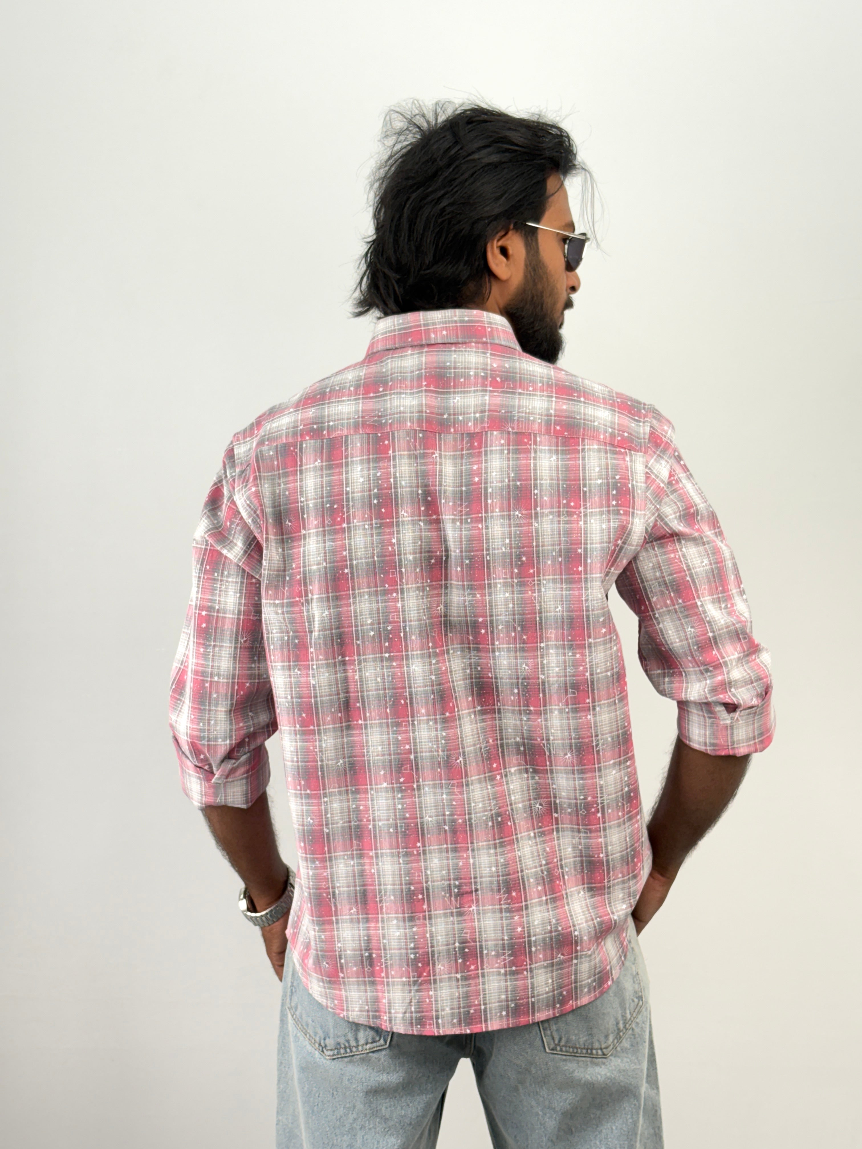 Red Flannel Printed Shirt 1