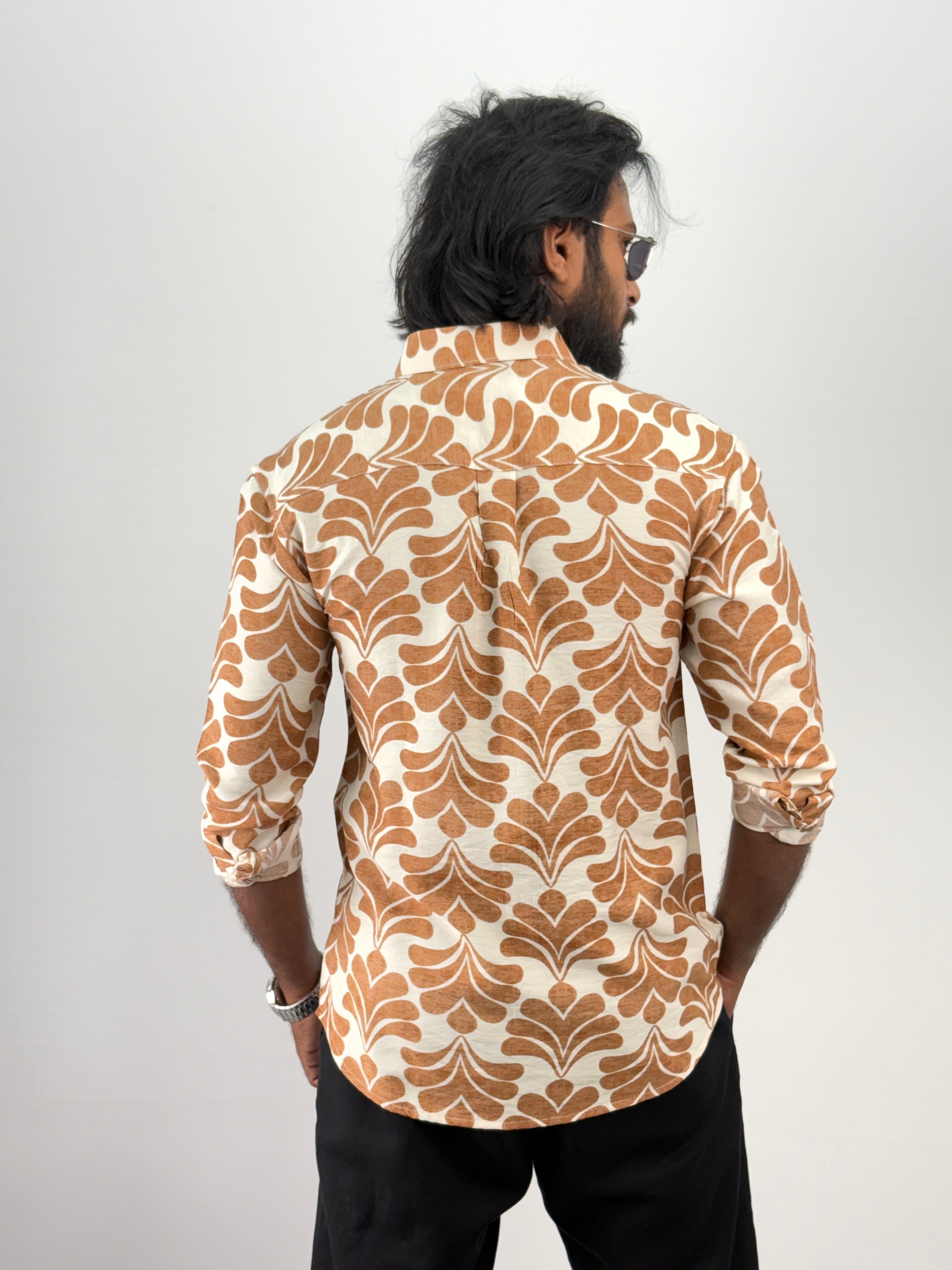 Rust Printed Shirt