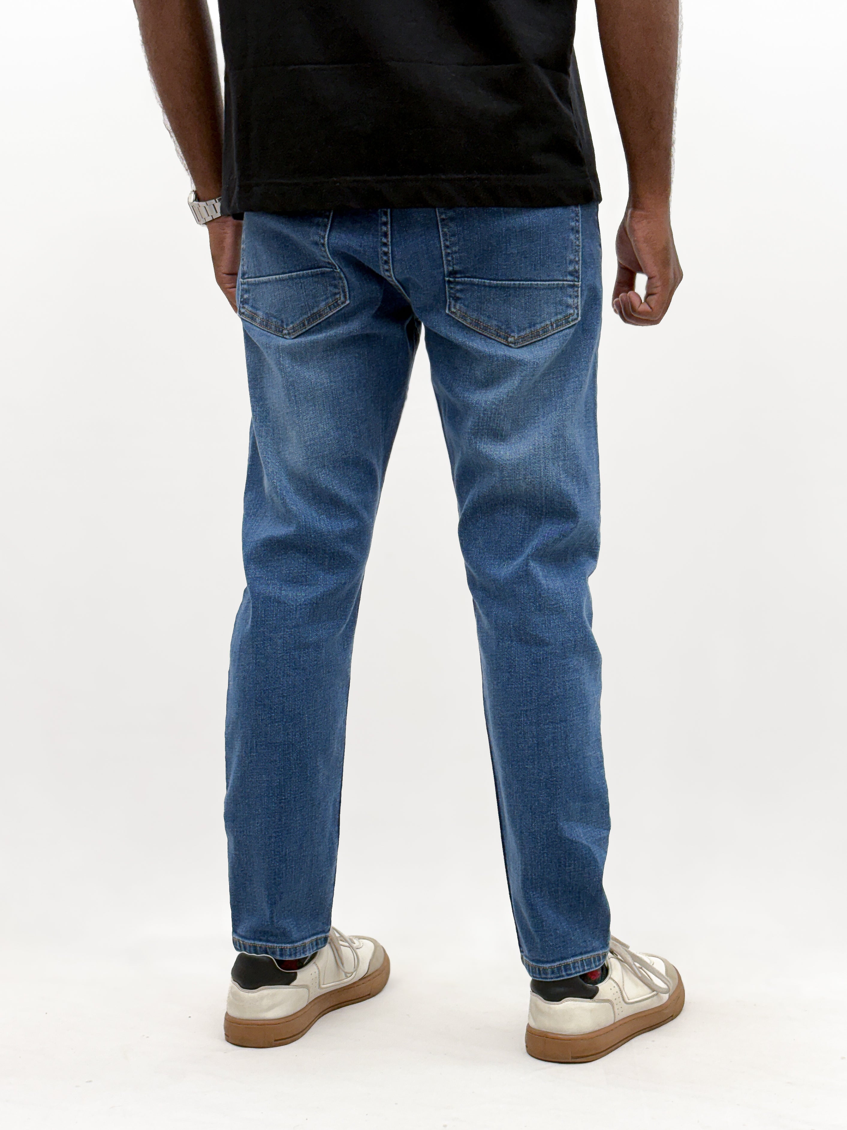 Dark Blue Ankle Fit Jean
