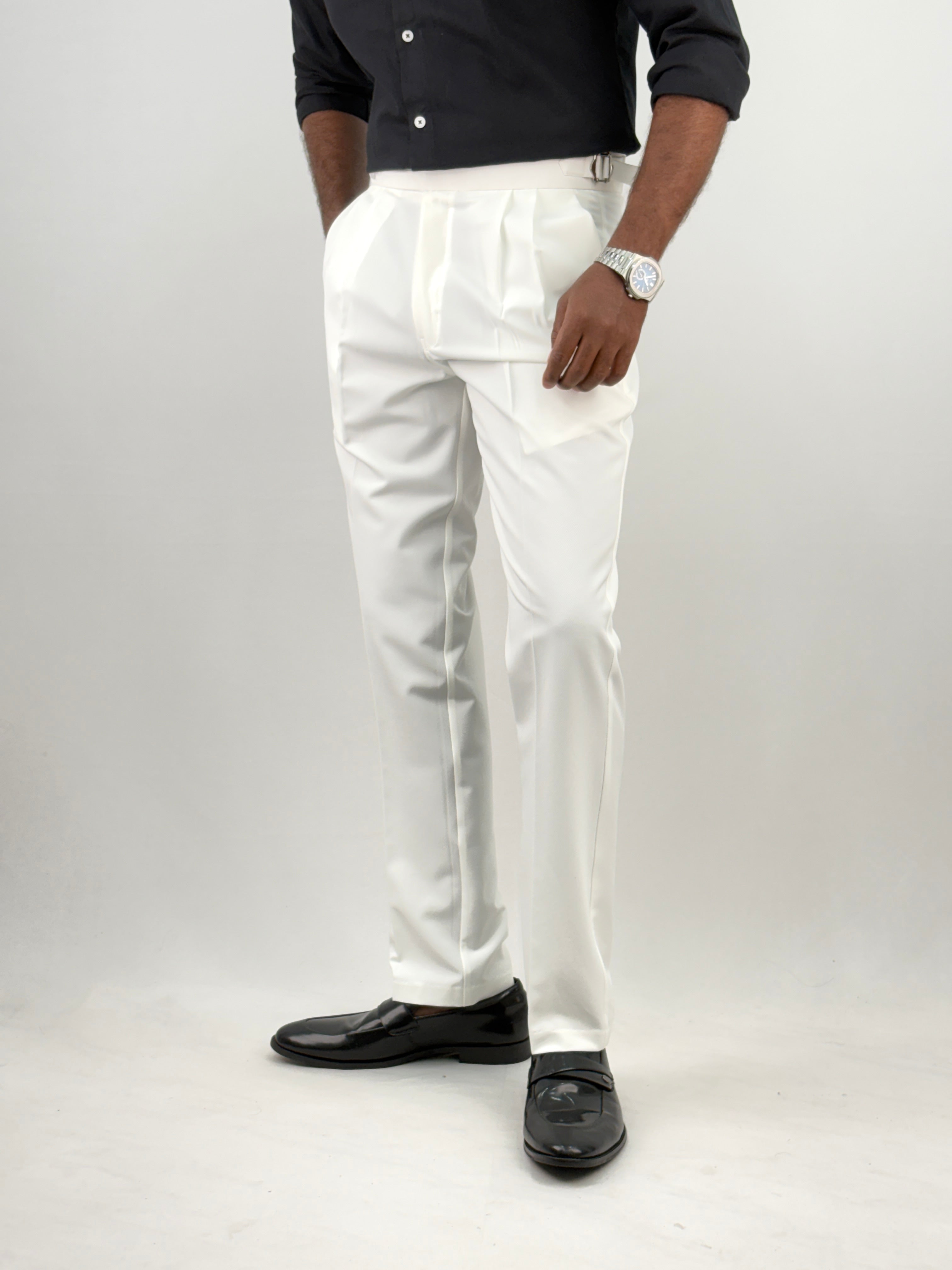 White Gurkha Pant 3