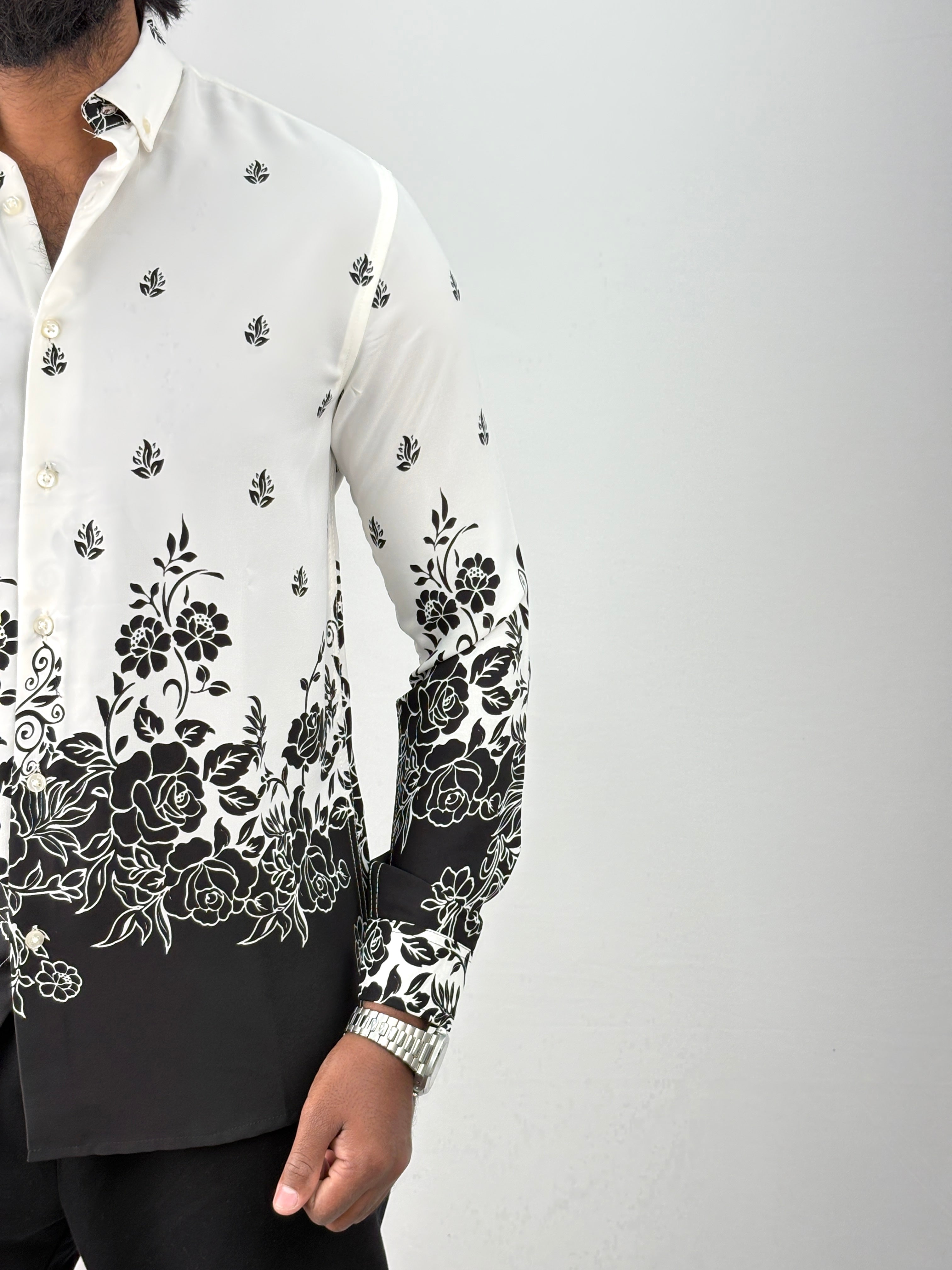 White(1) Bottom Printed Shirt 3