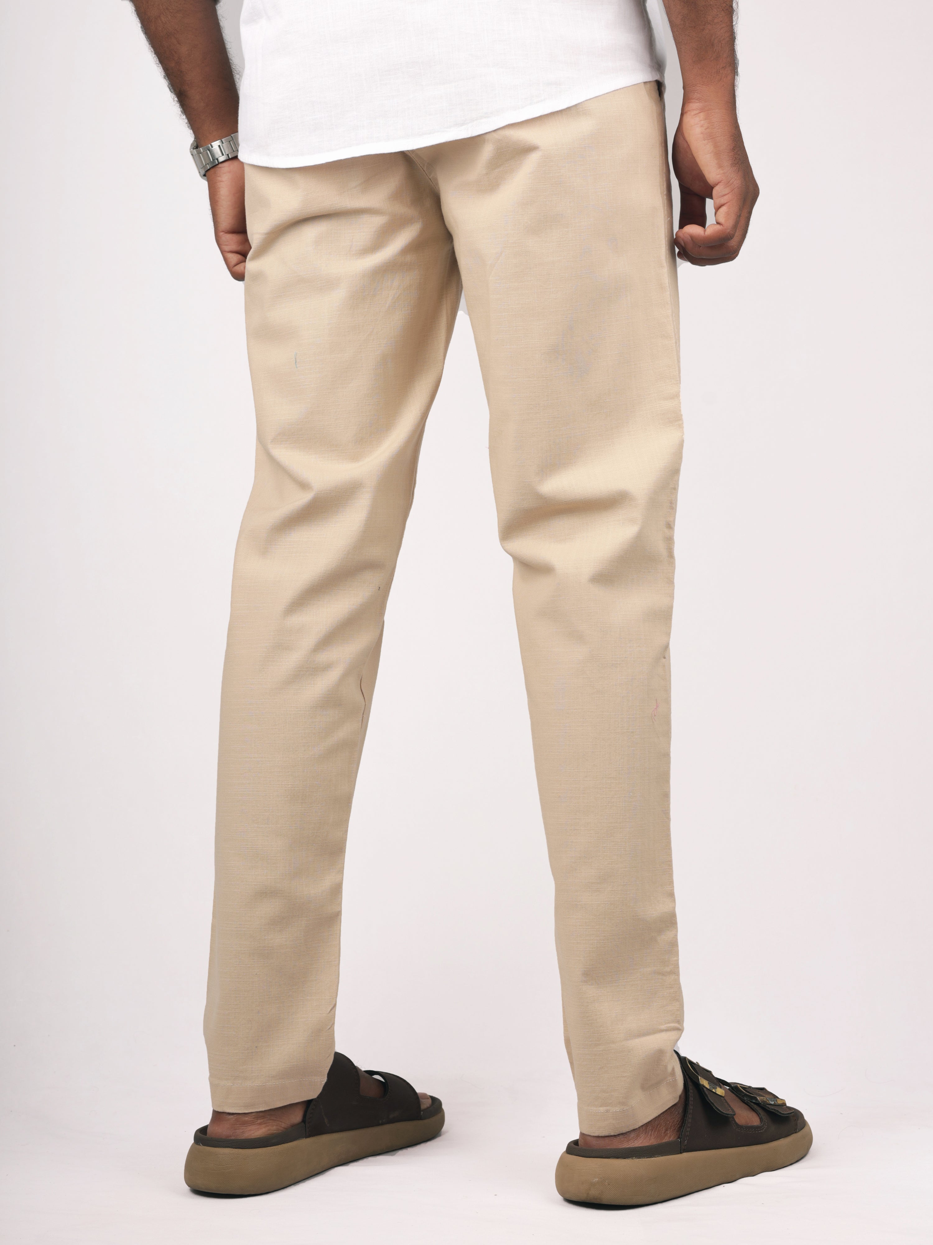 Cream Linen Pant