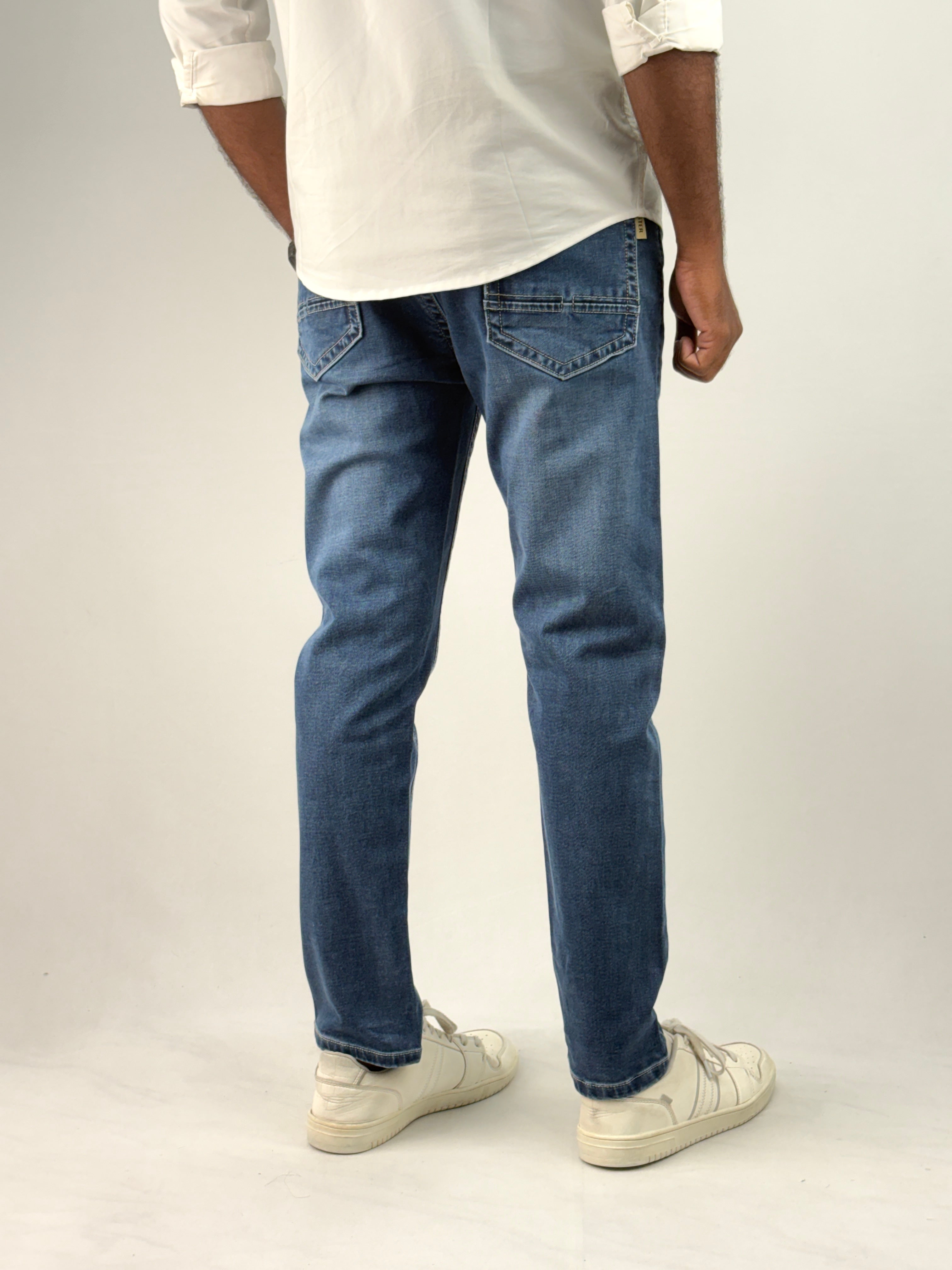 Blue Ankle Fit Jean