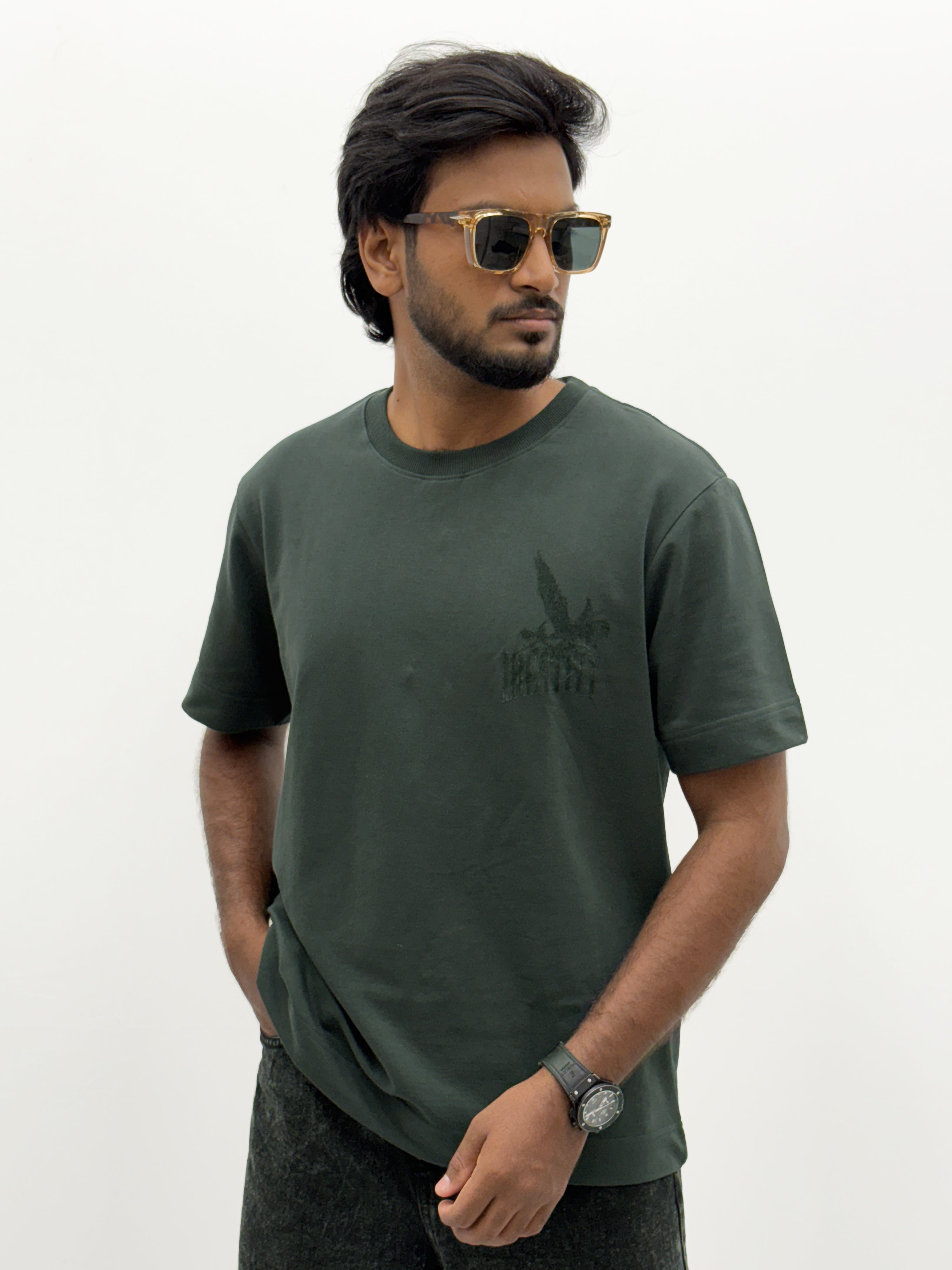 Dark Green Oversized T-Shirt