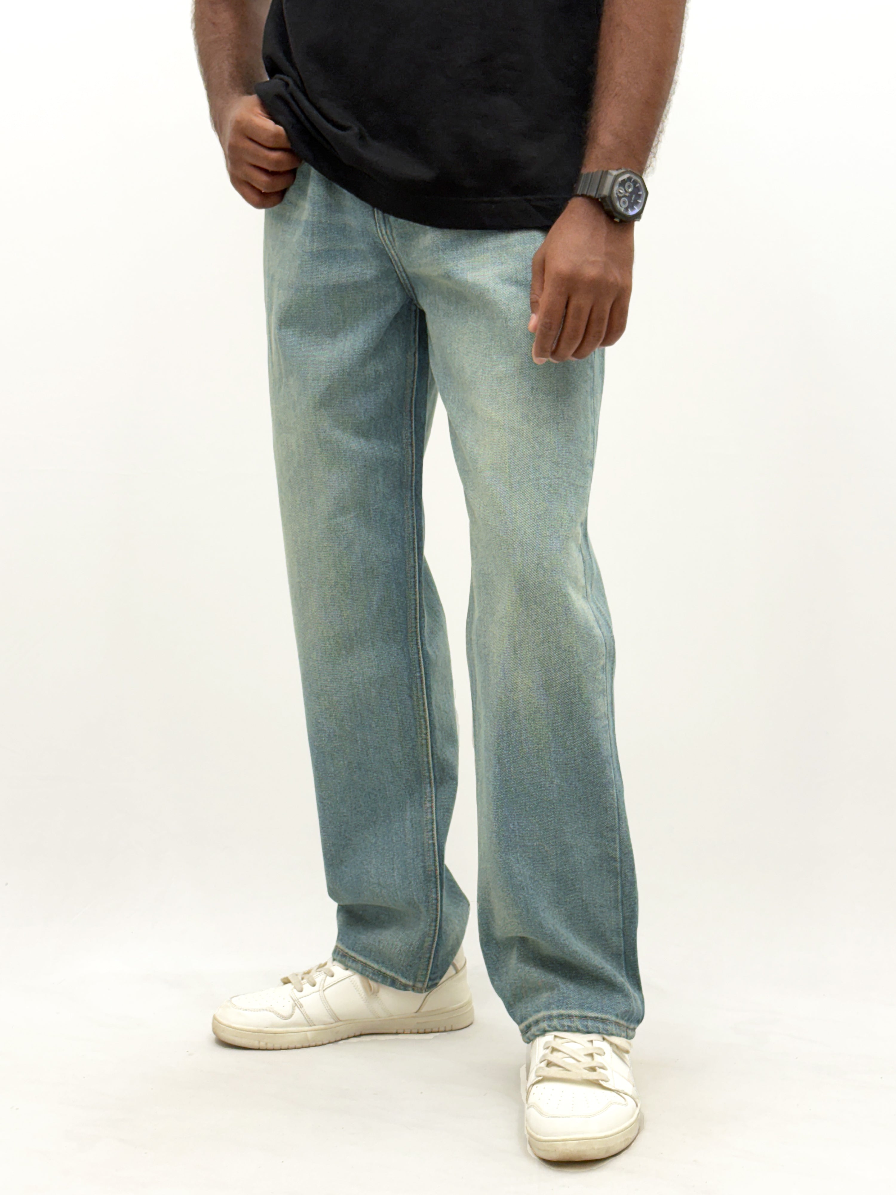 Dusty Blue Baggy Jeans
