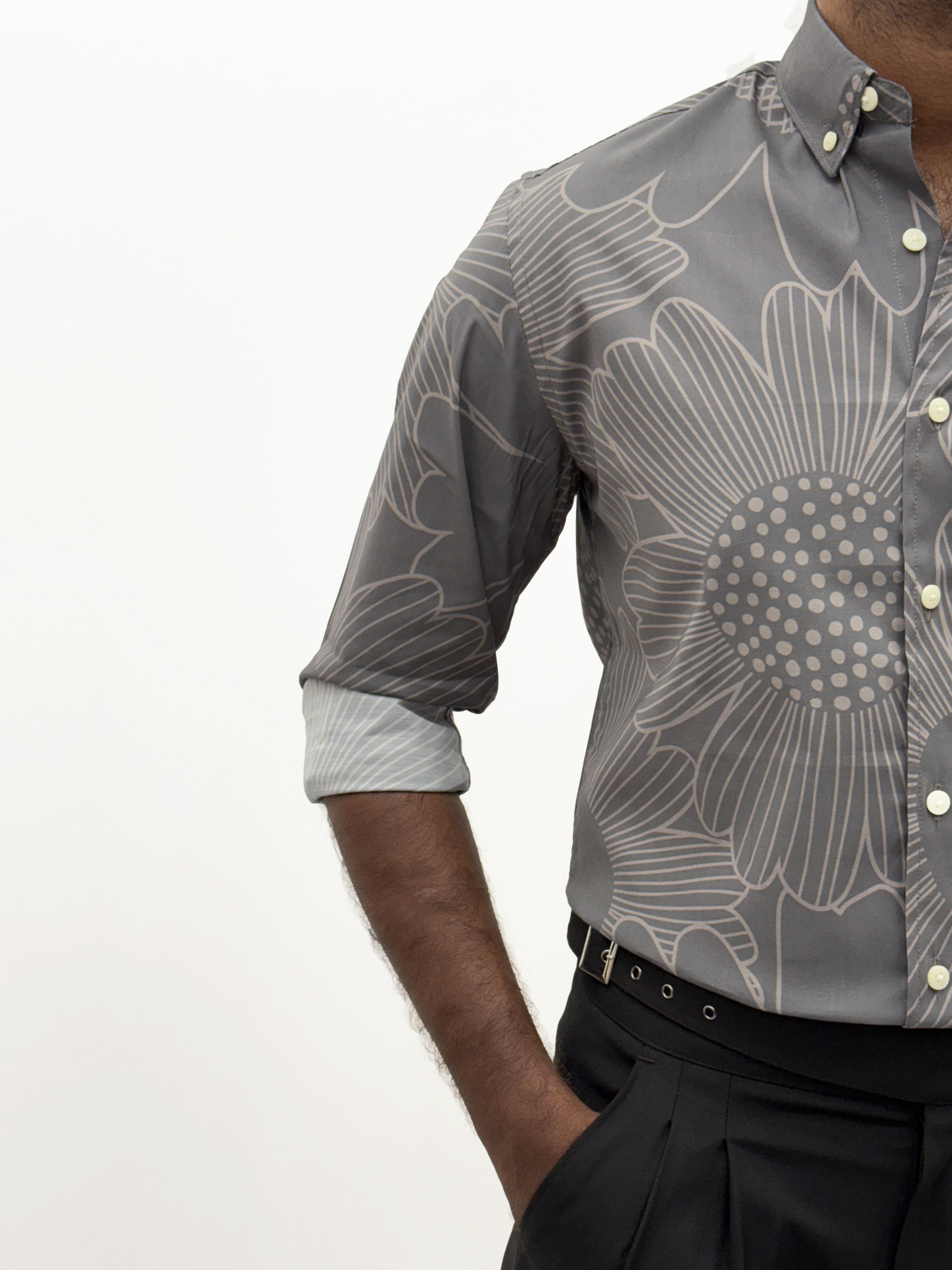 Grey IMP Retro Printed Shirt