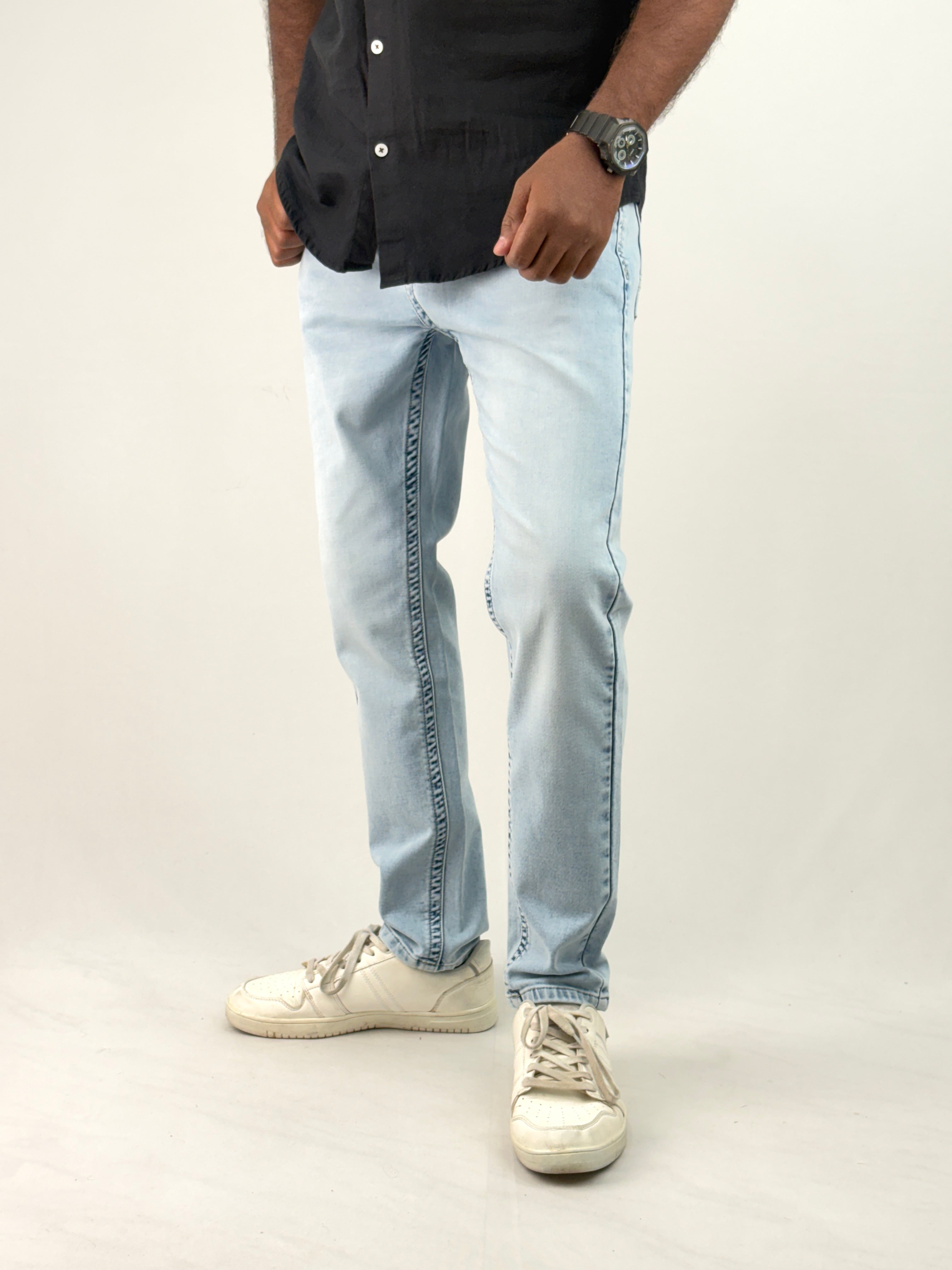 Ice Blue Ankle Fit Jean
