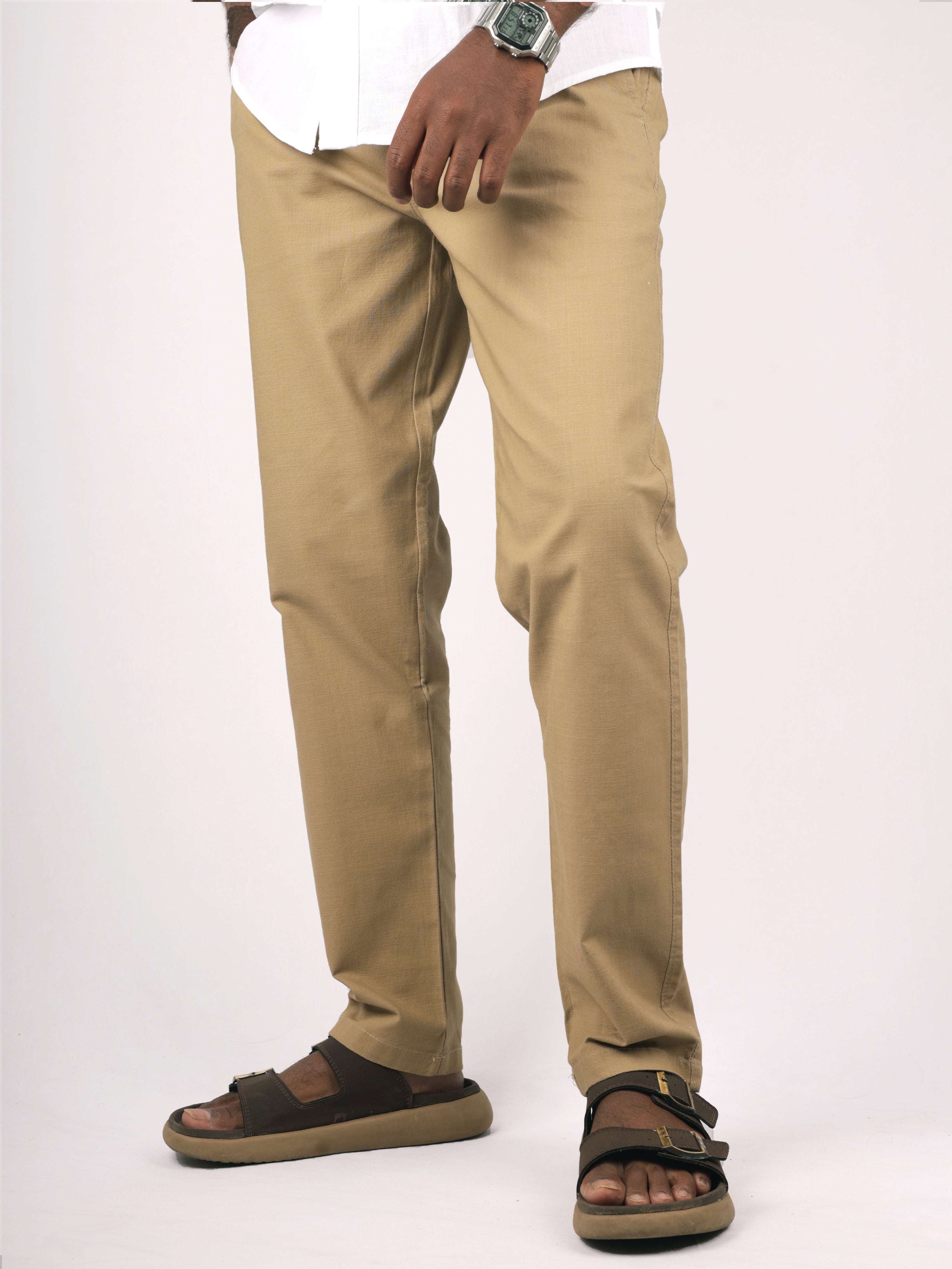 Khaki Linen Pant