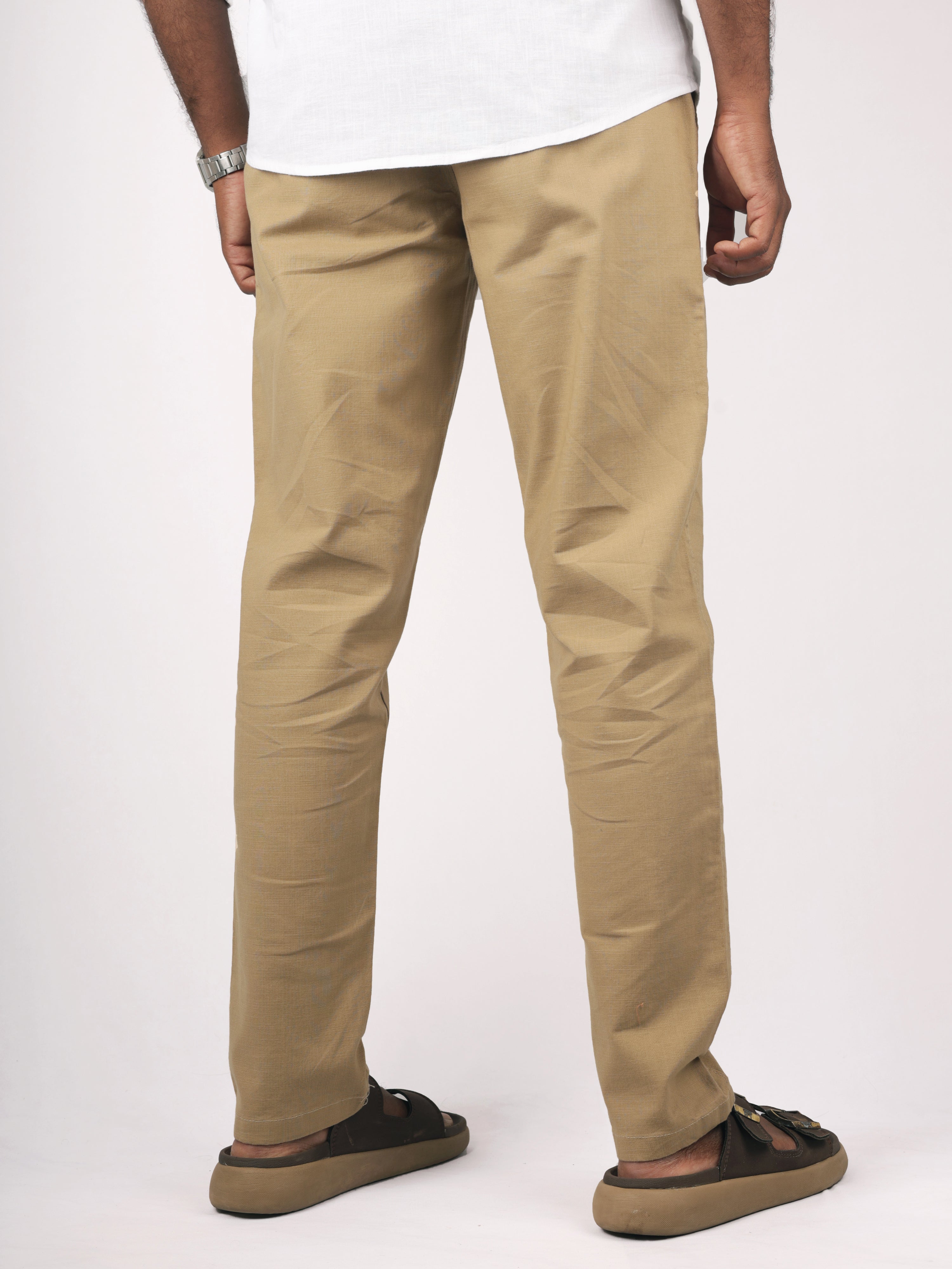 Khaki Linen Pant