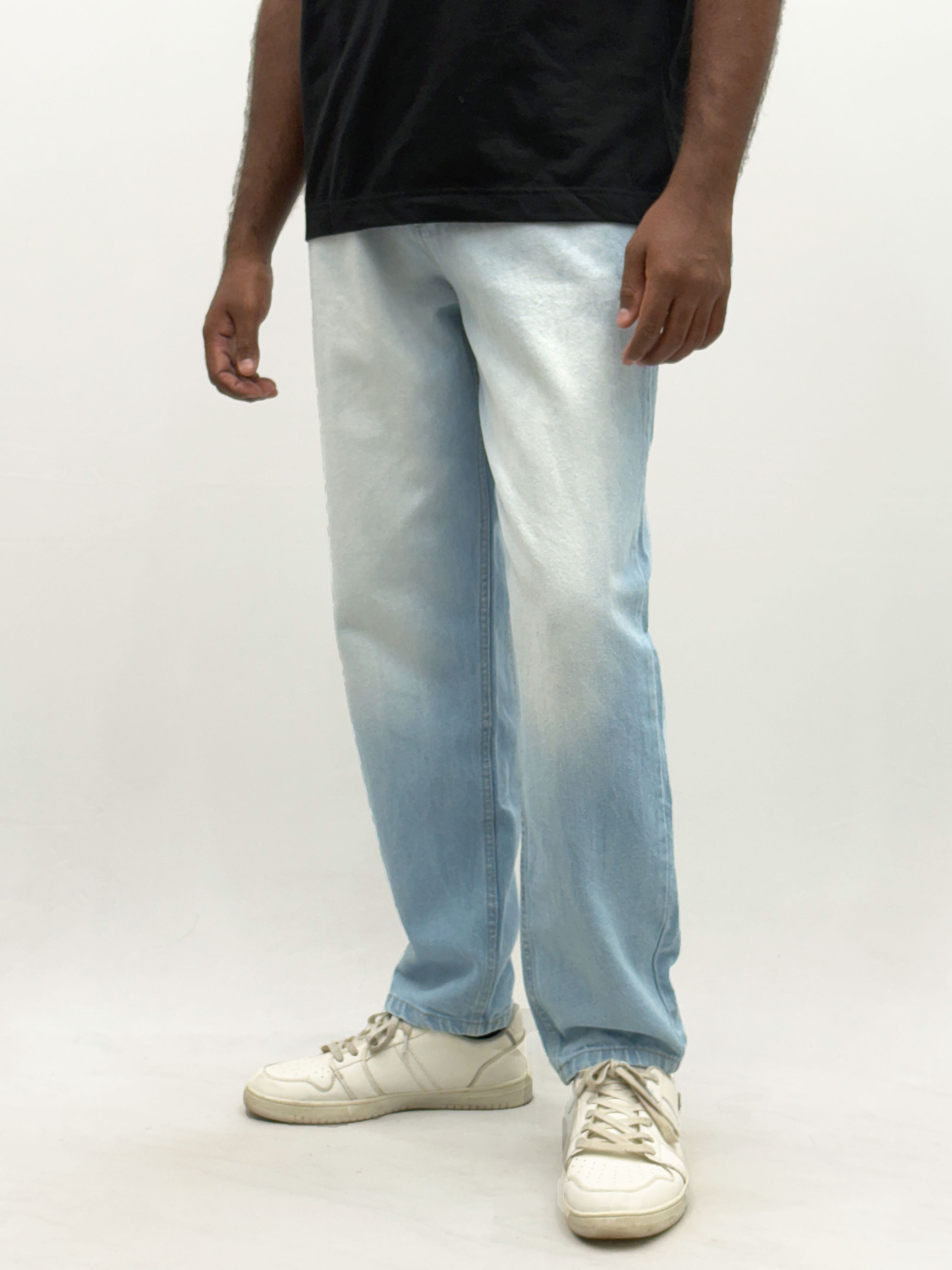 Ice Blue Semi Baggy Jeans