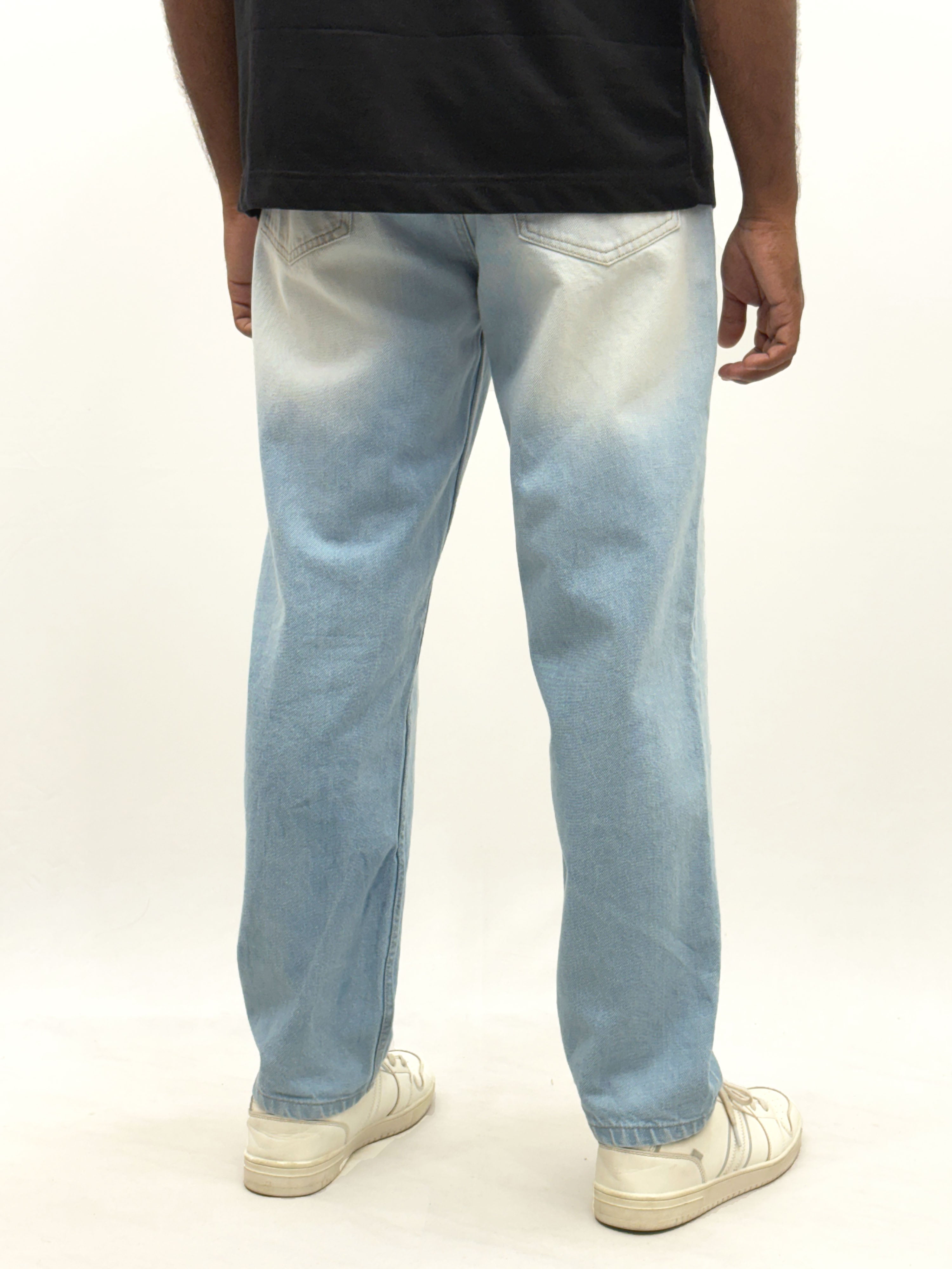 Ice Blue Semi Baggy Jeans