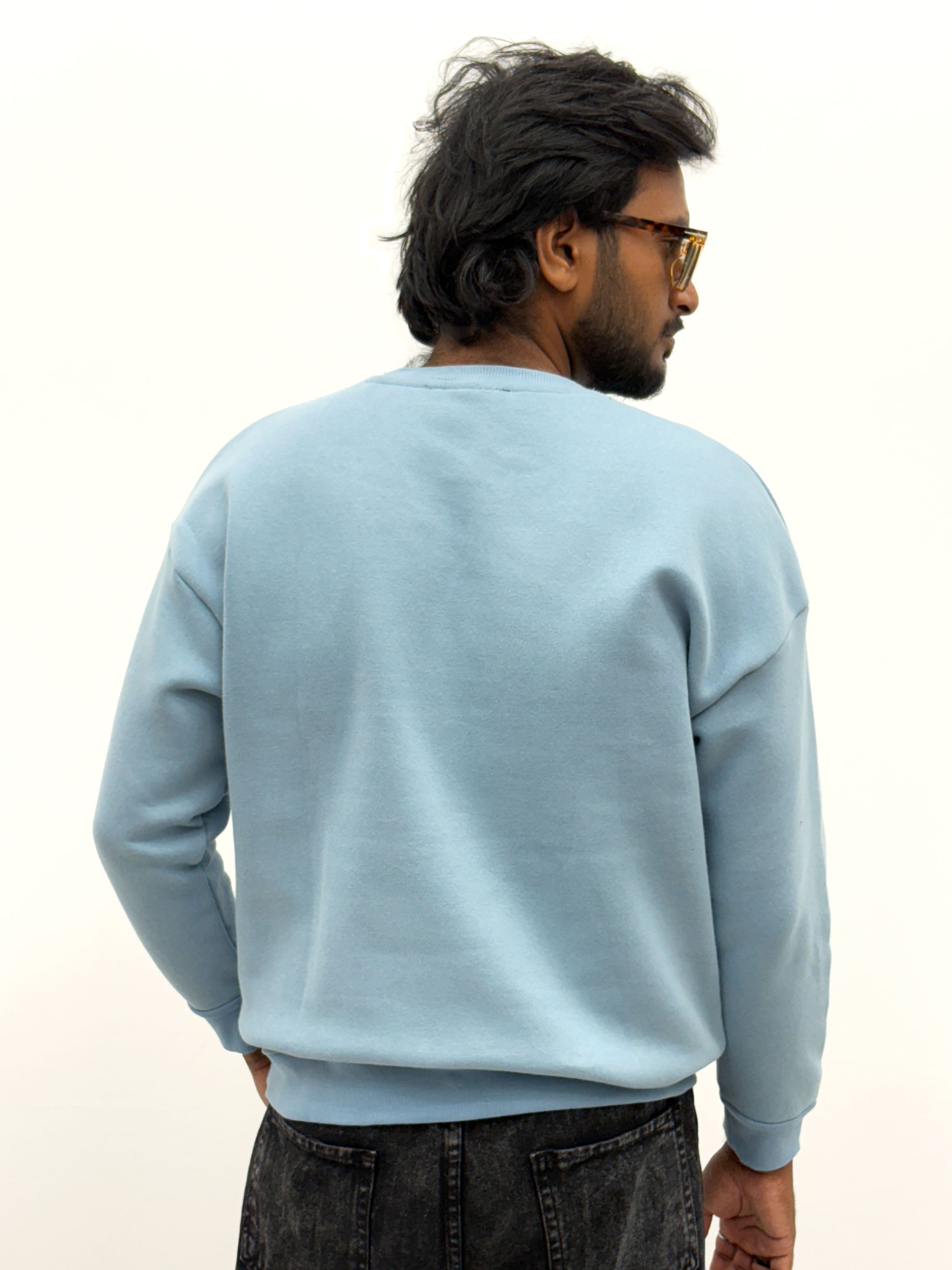 Light Blue Oversized Sweatshirt