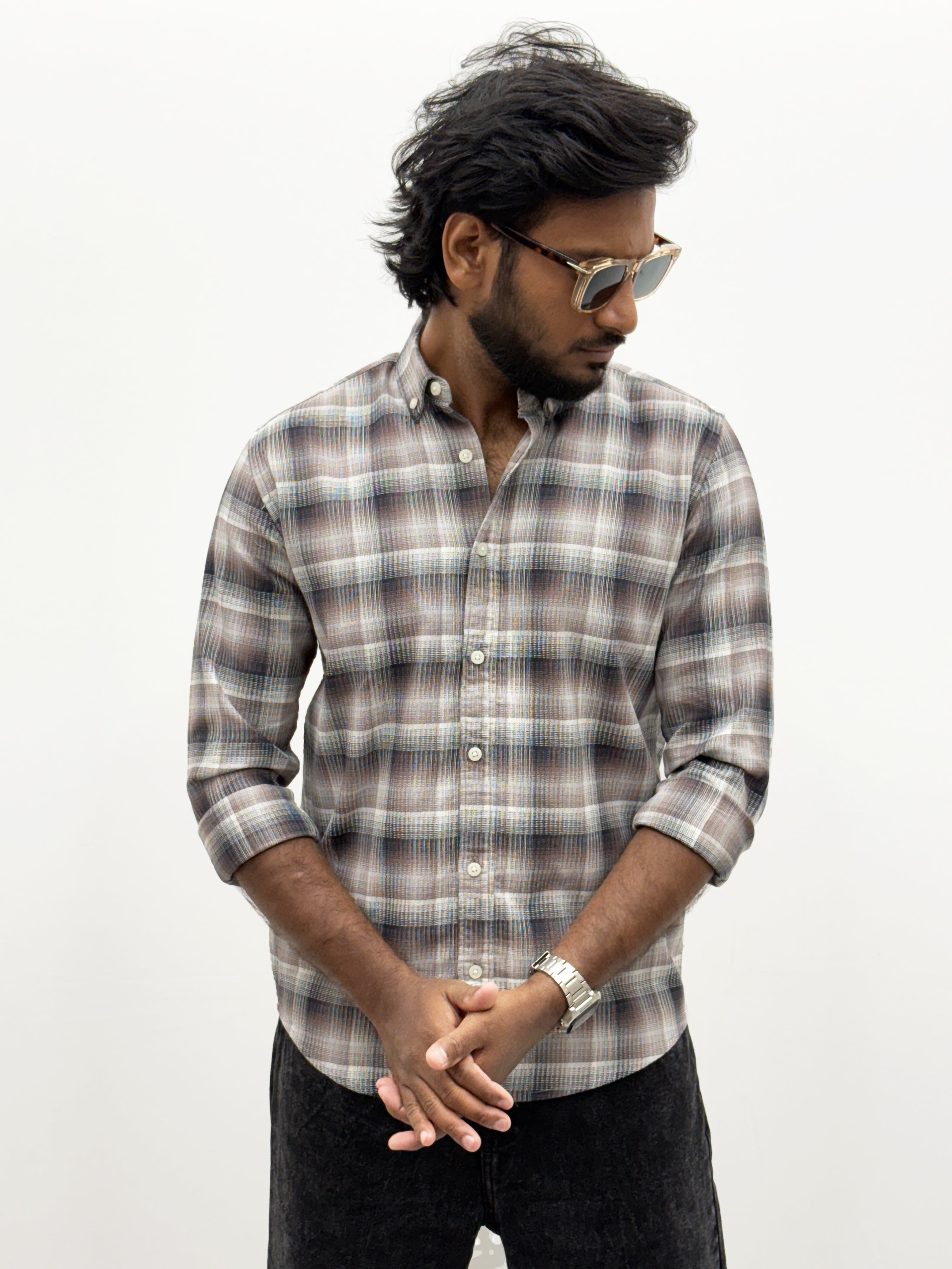 Light Brown Flannel Shirt