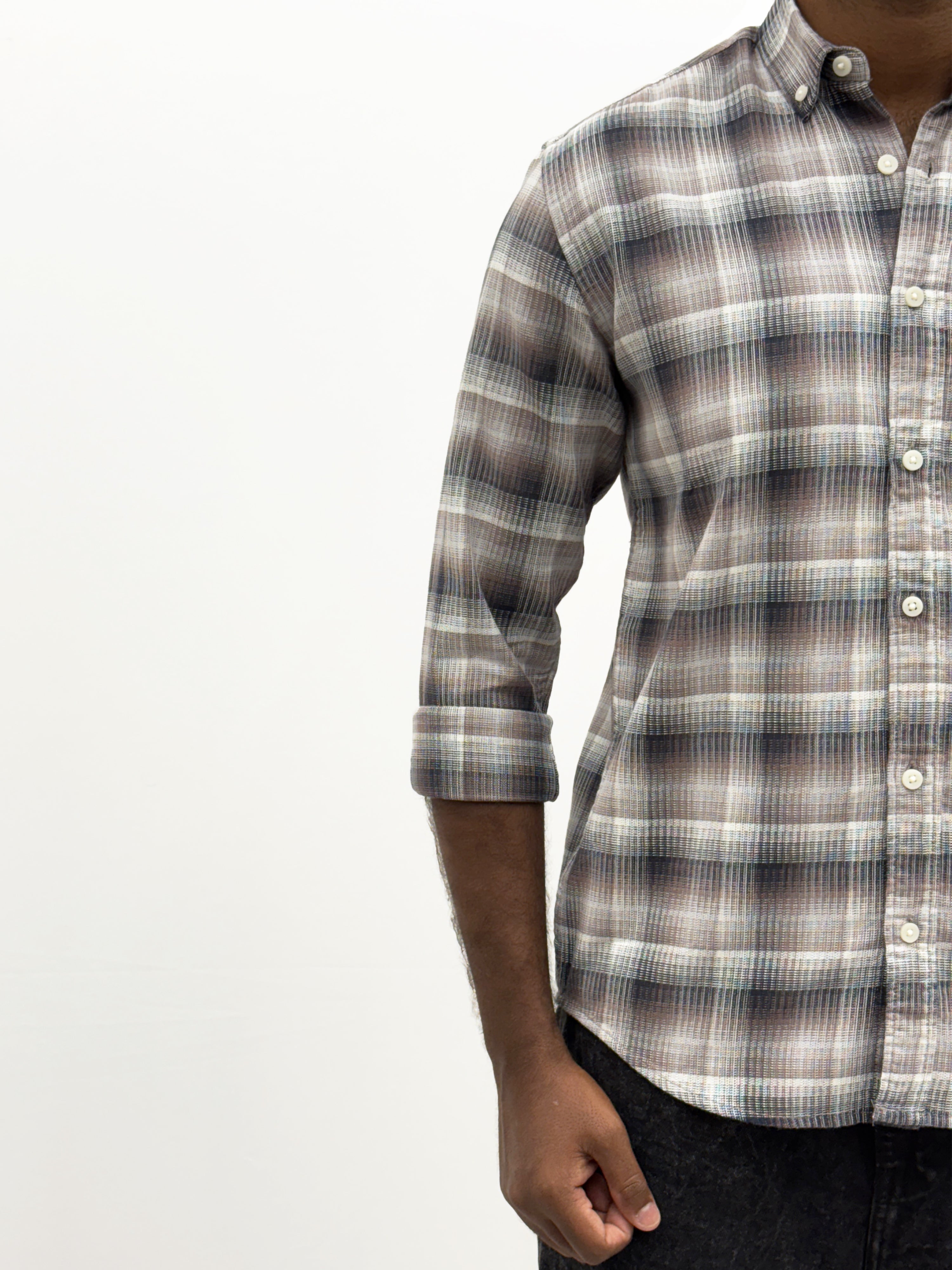 Light Brown Flannel Shirt