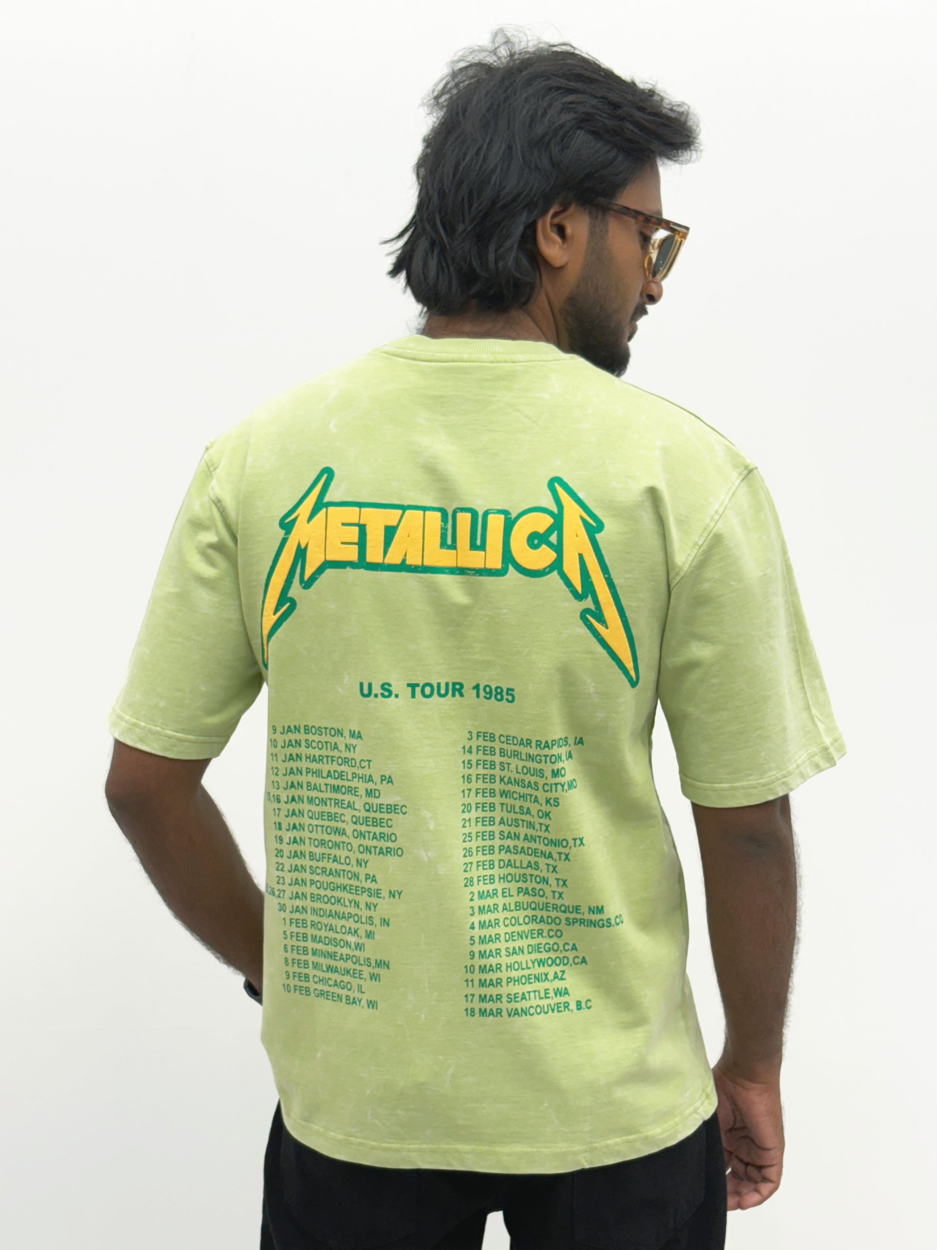 Light Green Acid Wash Oversize T-Shirt
