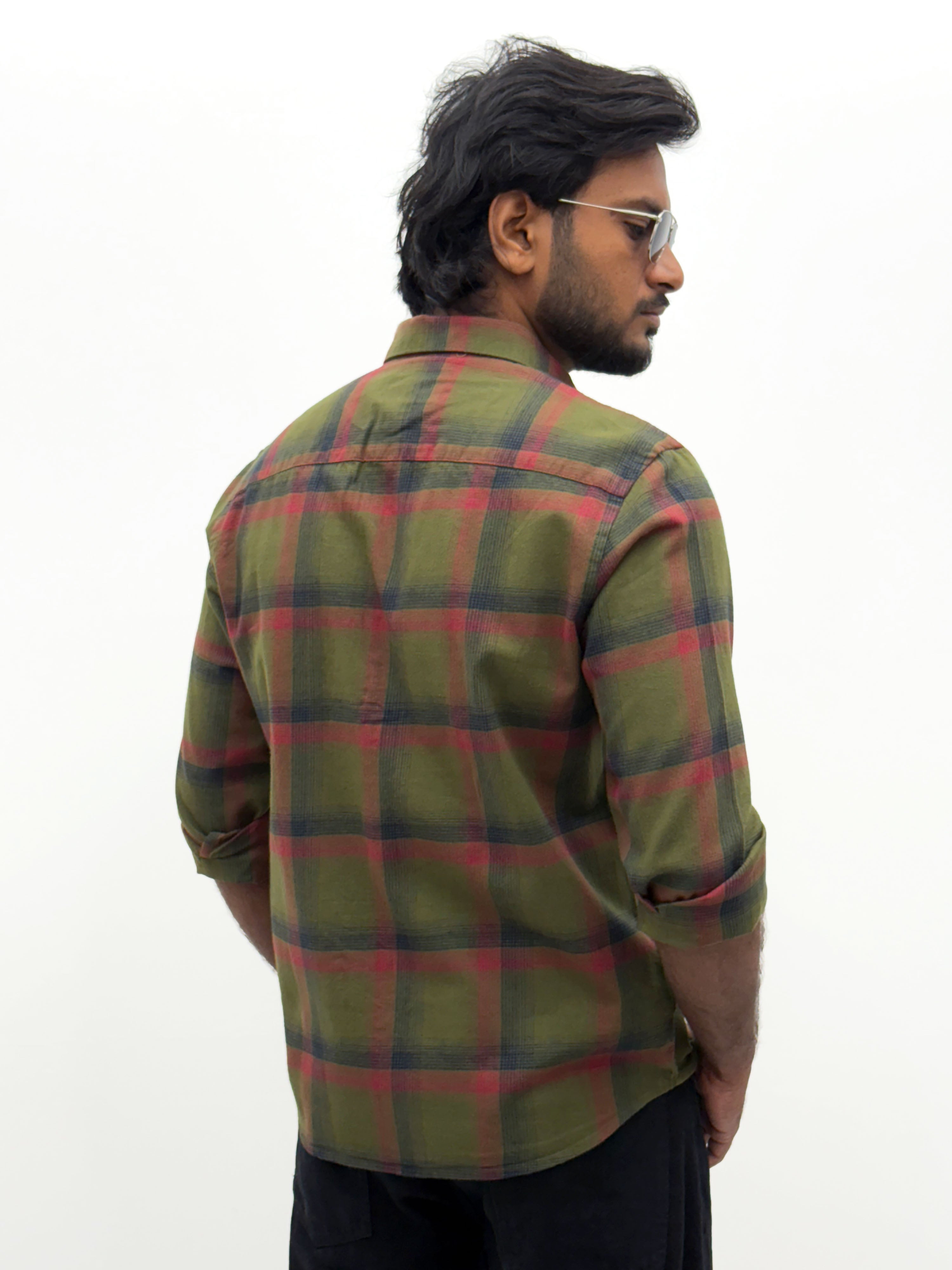 Olive Flannel Shirt