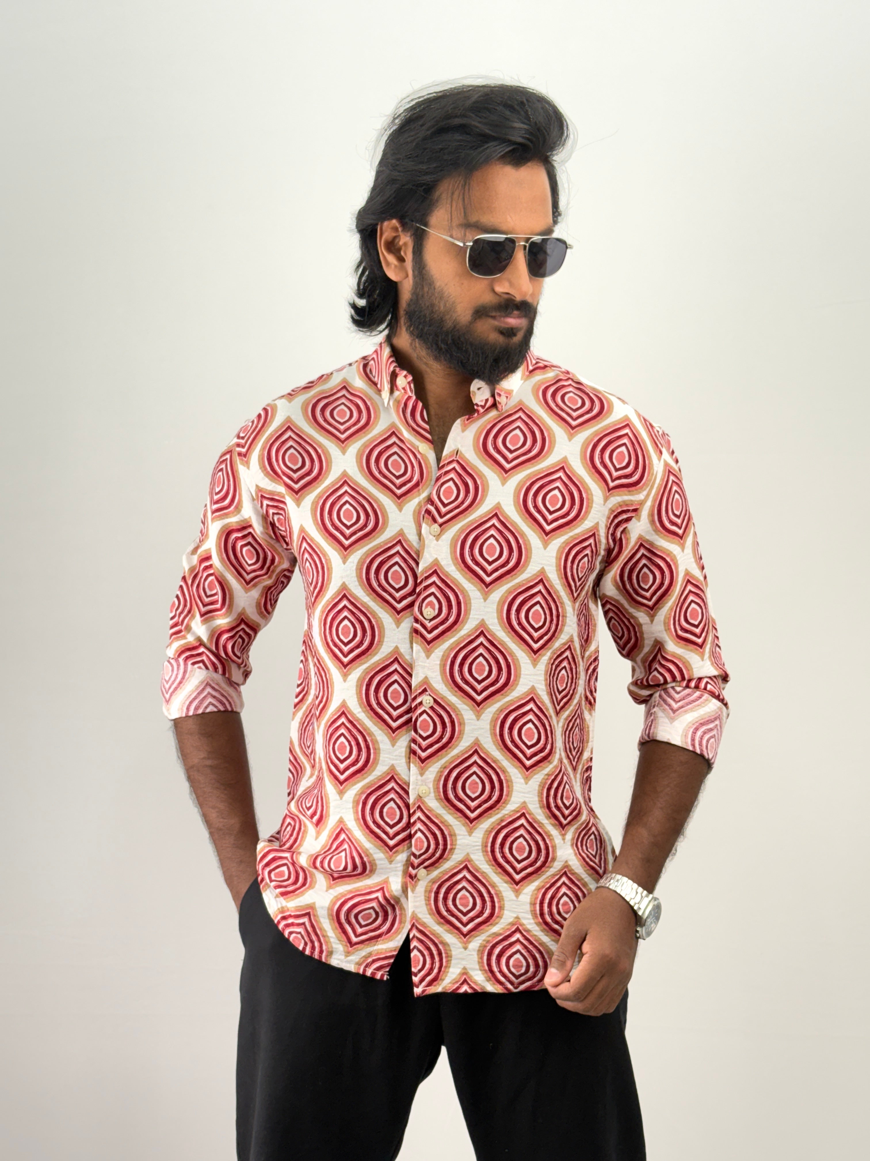 Pink Printed Shirt
