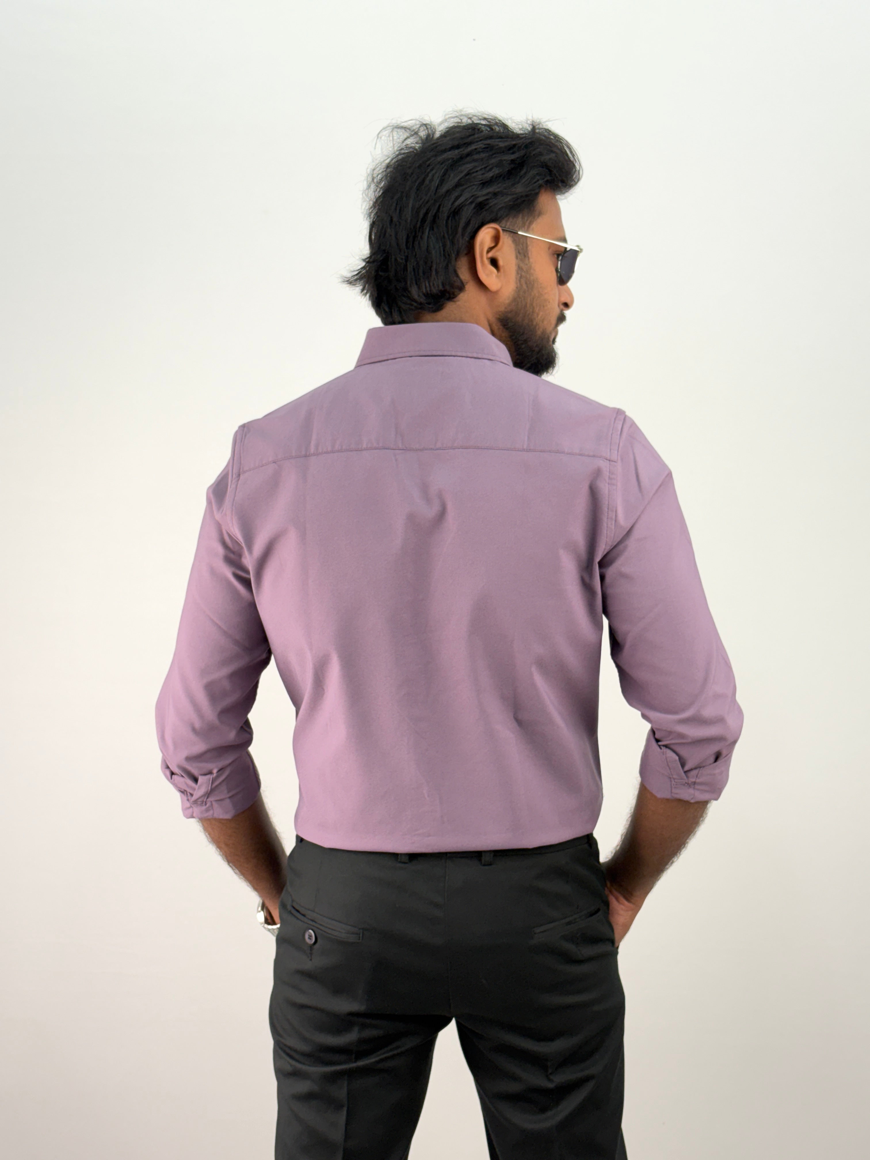 Plum Plain Oxford Shirt 5