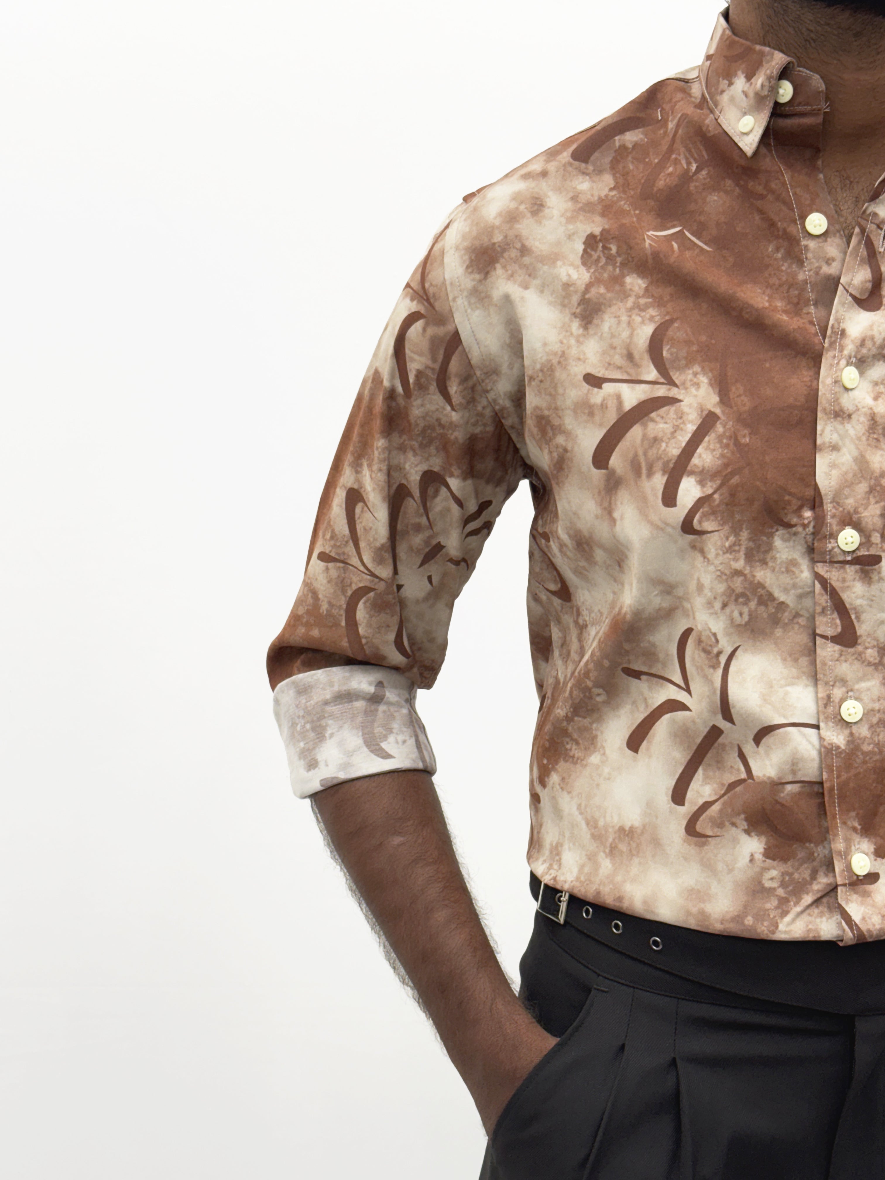 Rust Red IMP Retro Printed Shirt