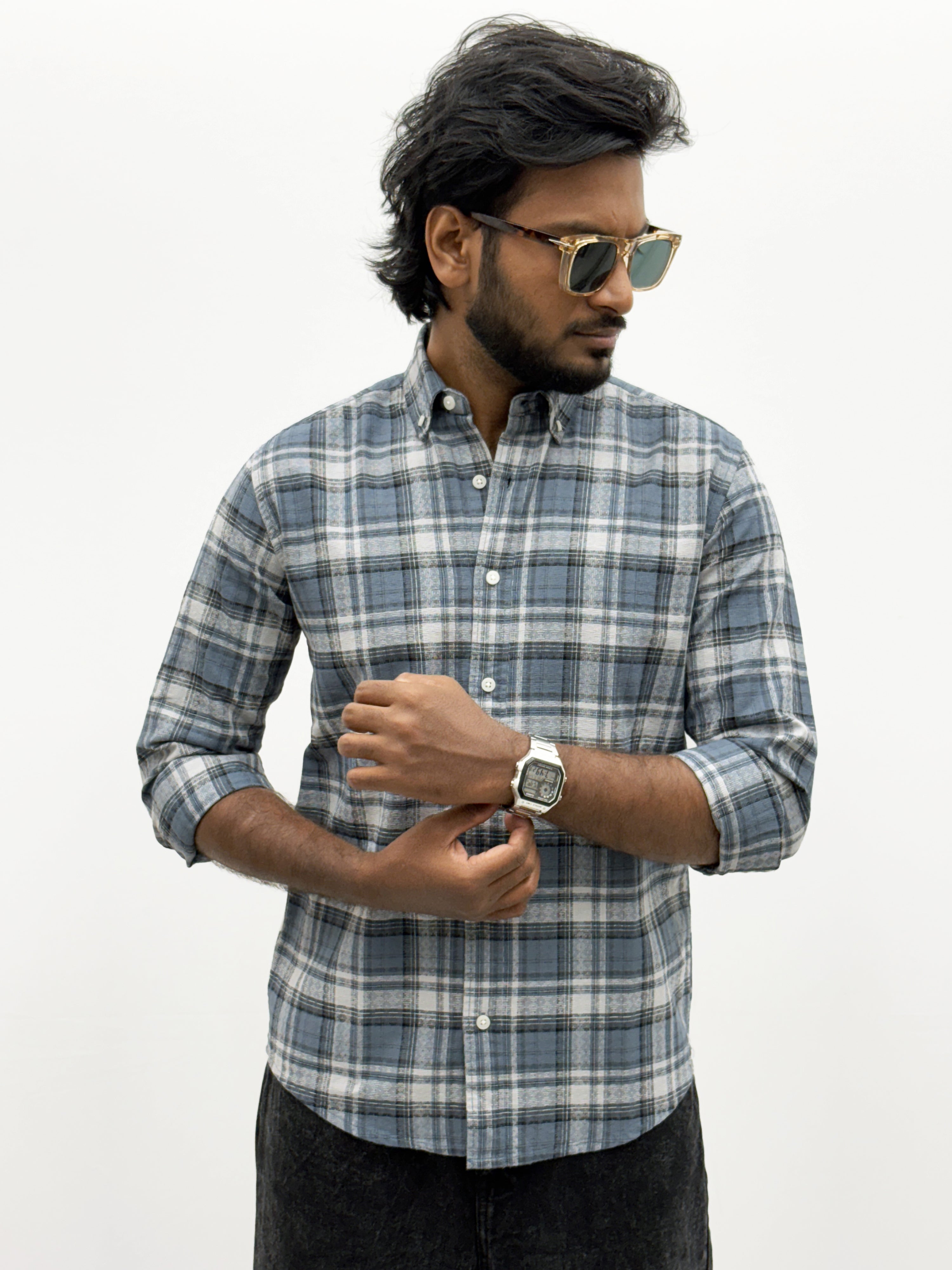 Teal Flannel Shirt