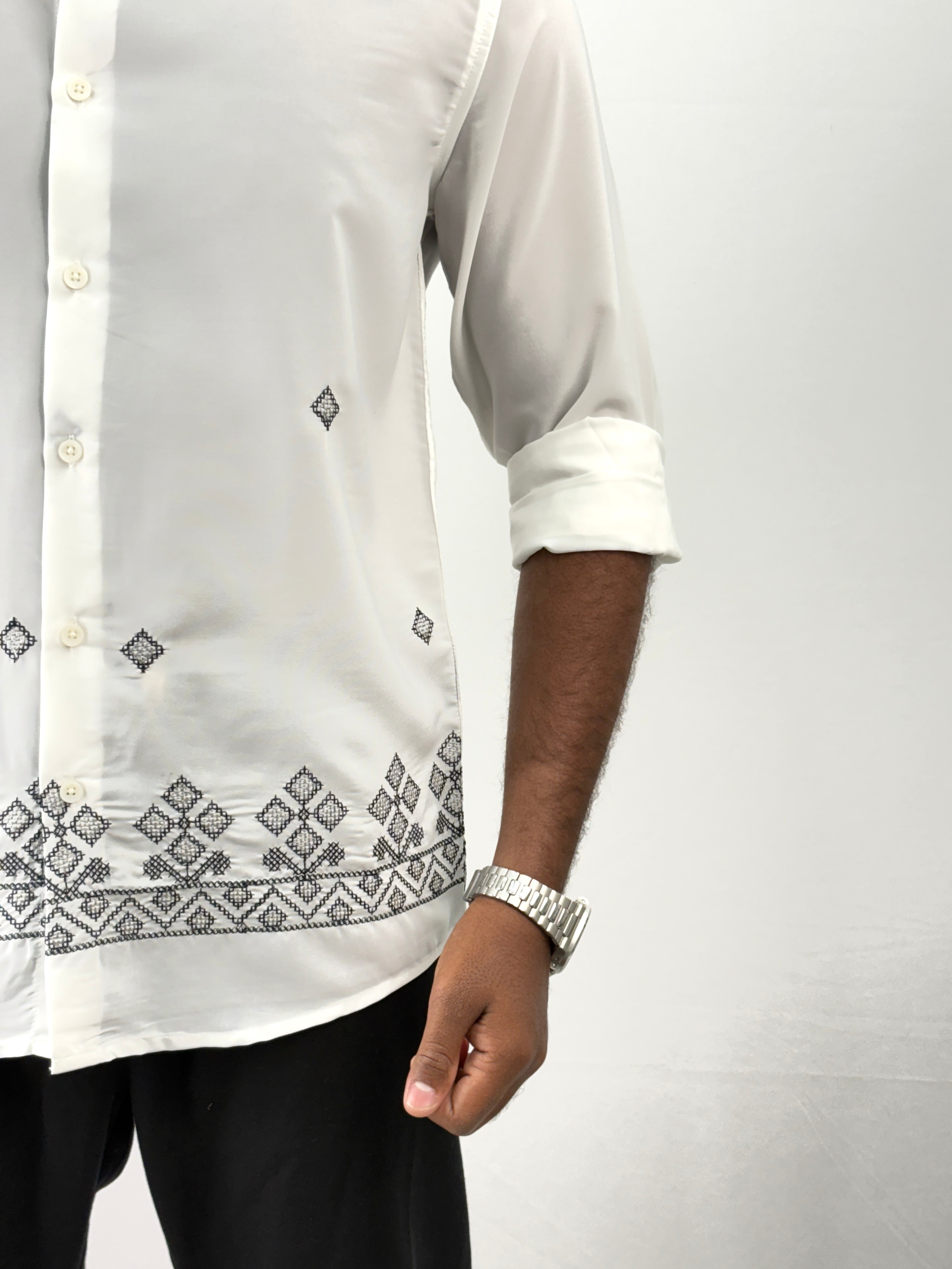 White Embroidery Shirt