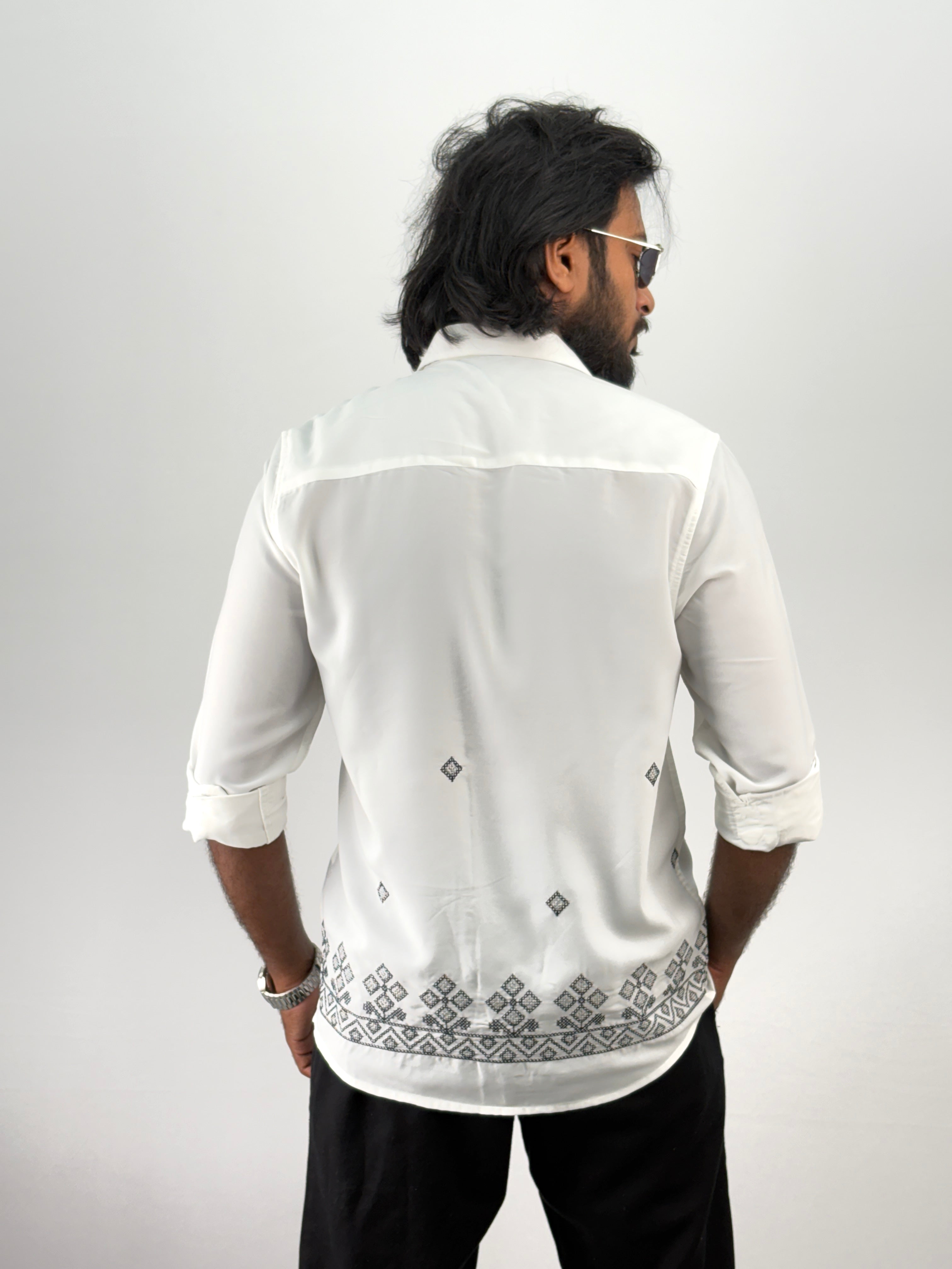 White Embroidery Shirt