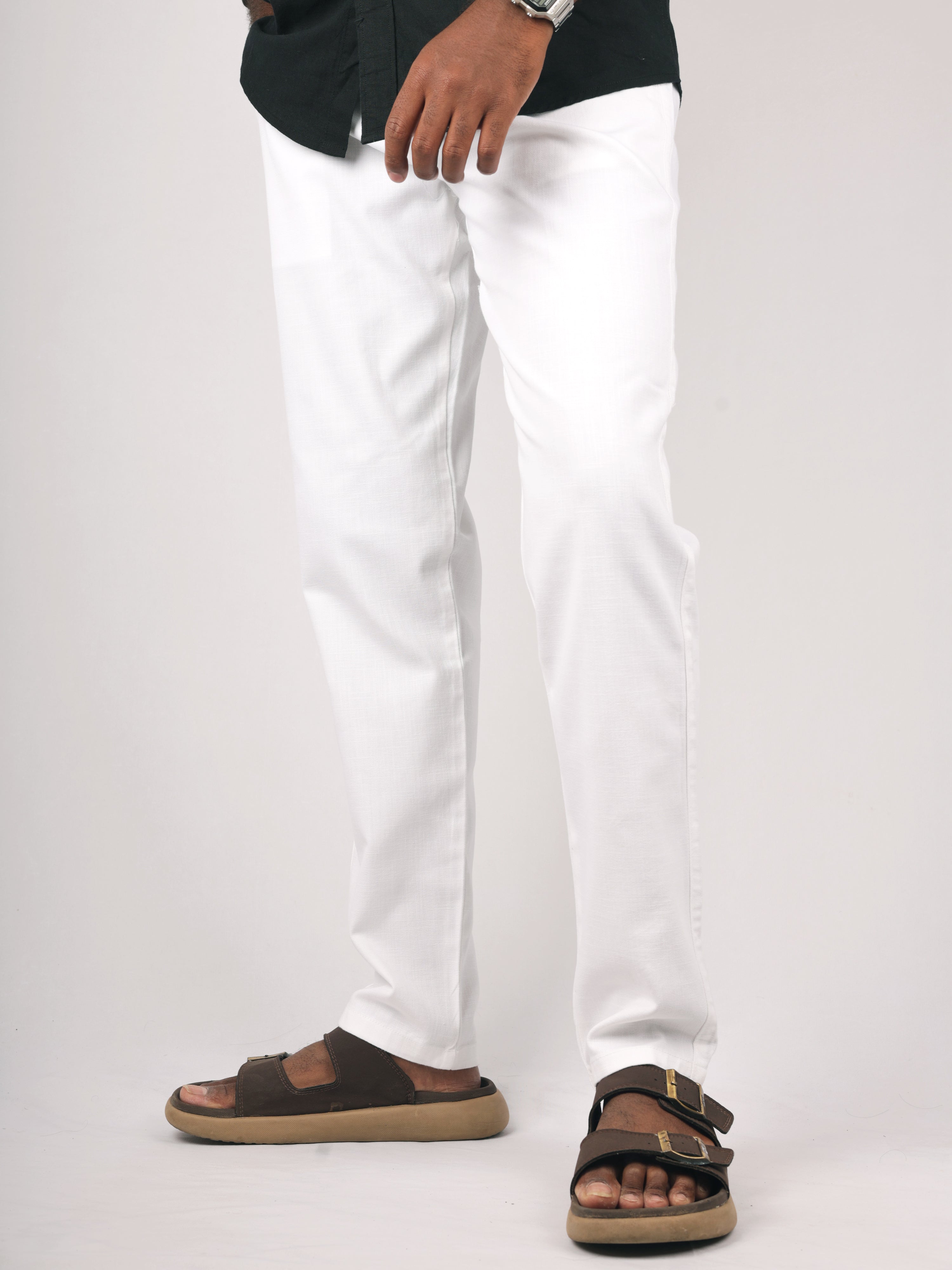White Linen Pant