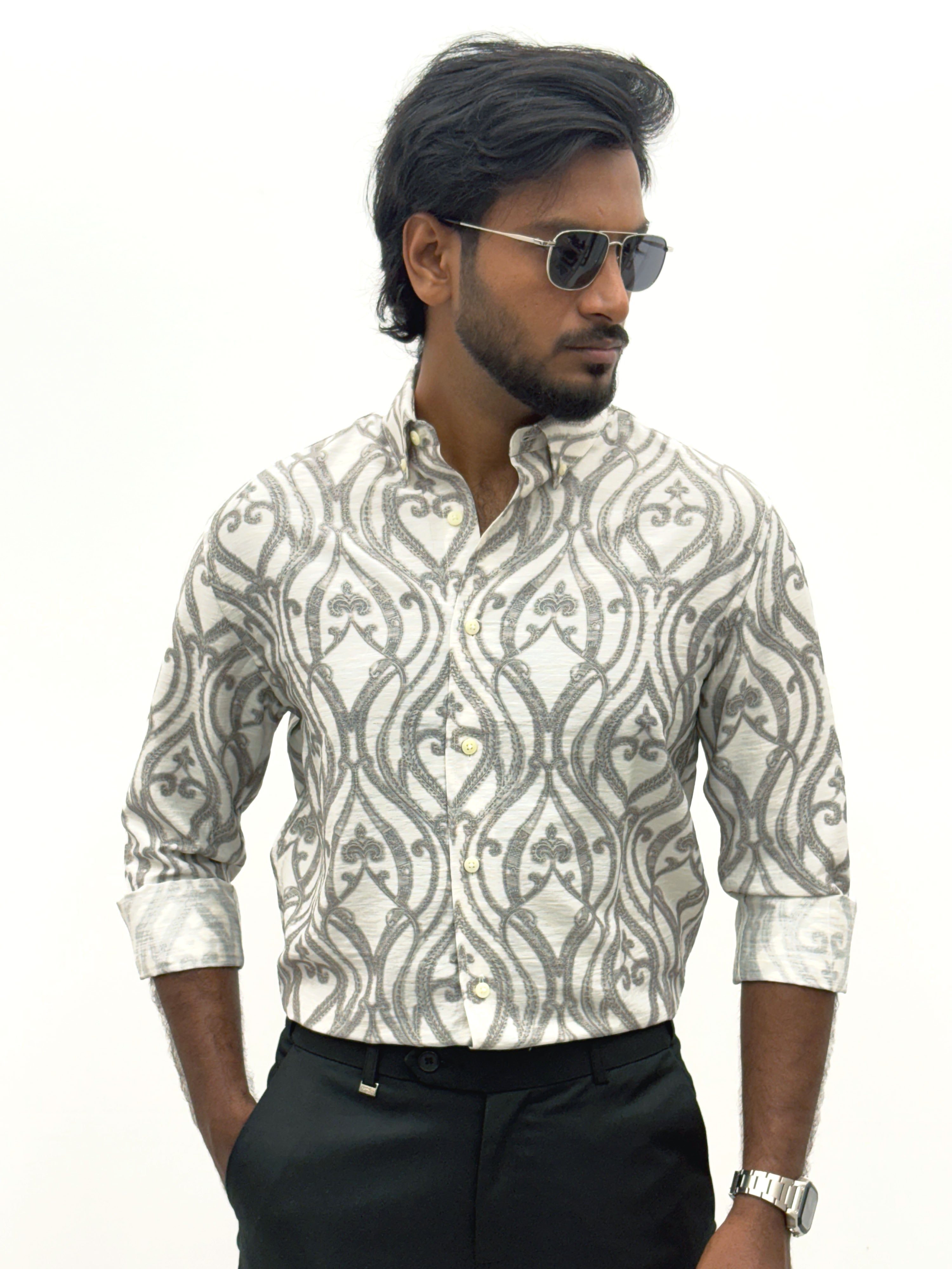 White IMP Printed Shirt
