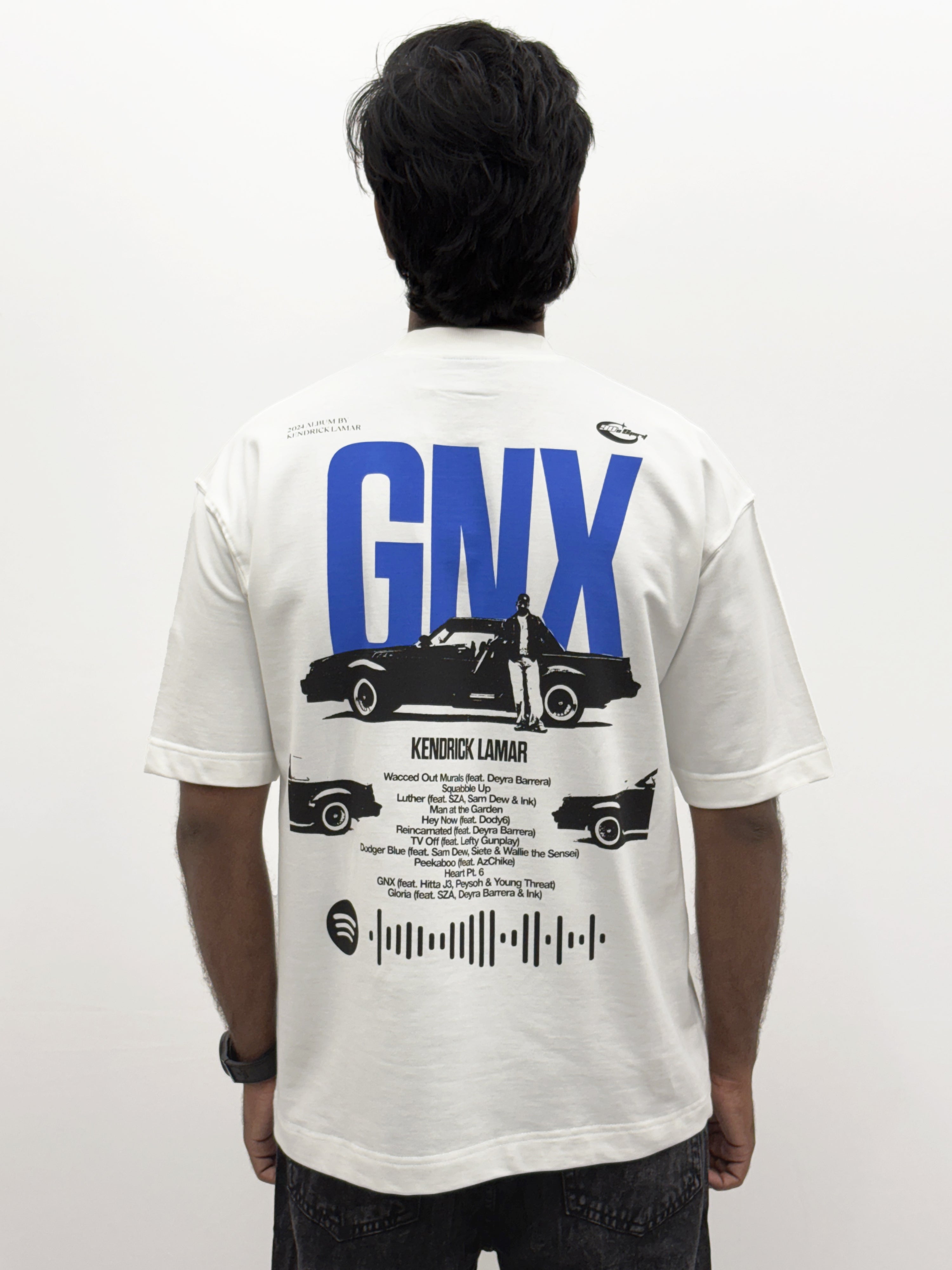 White Oversize BackPrint T-Shirt