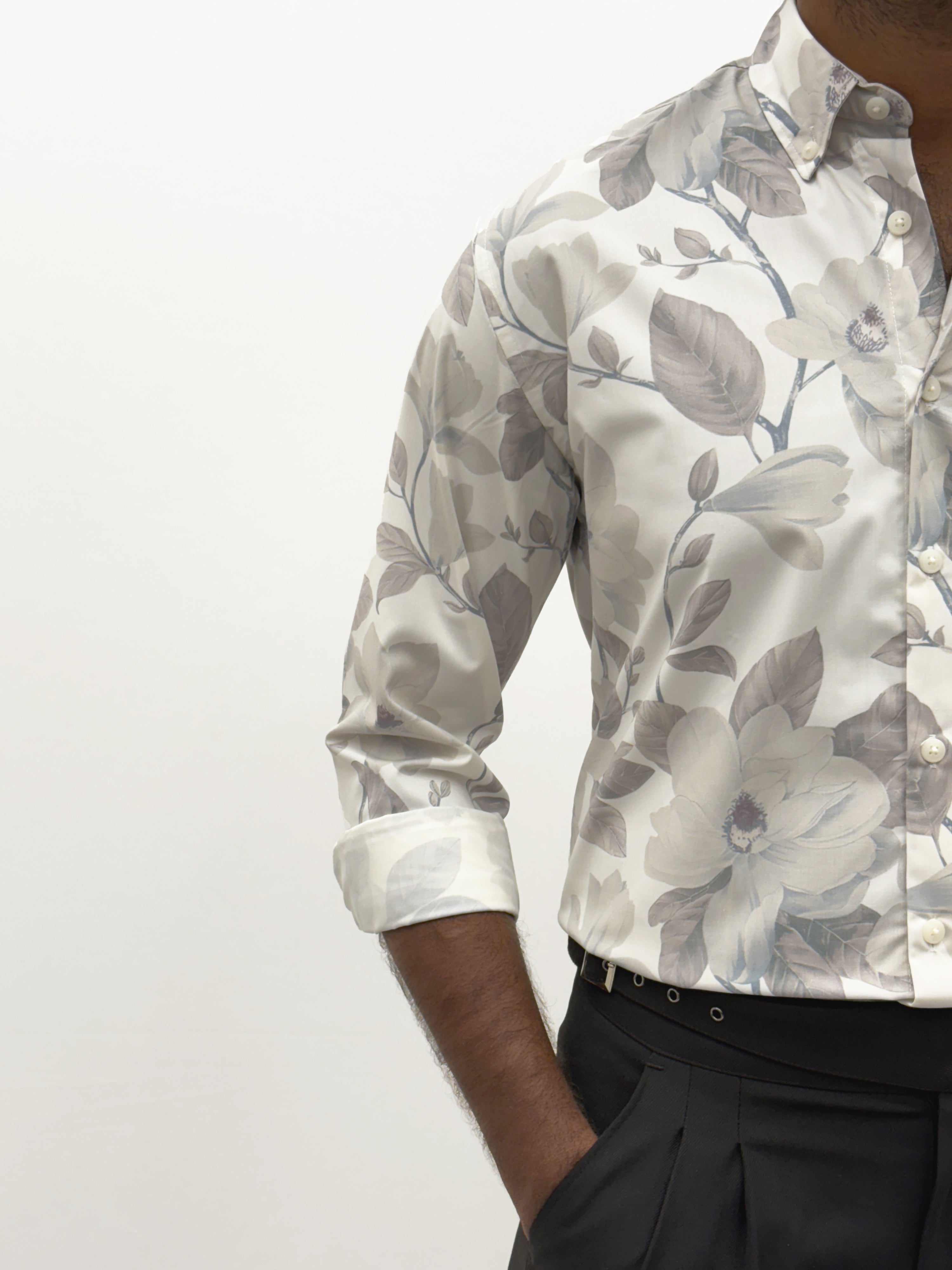 White IMP Retro Printed Shirt