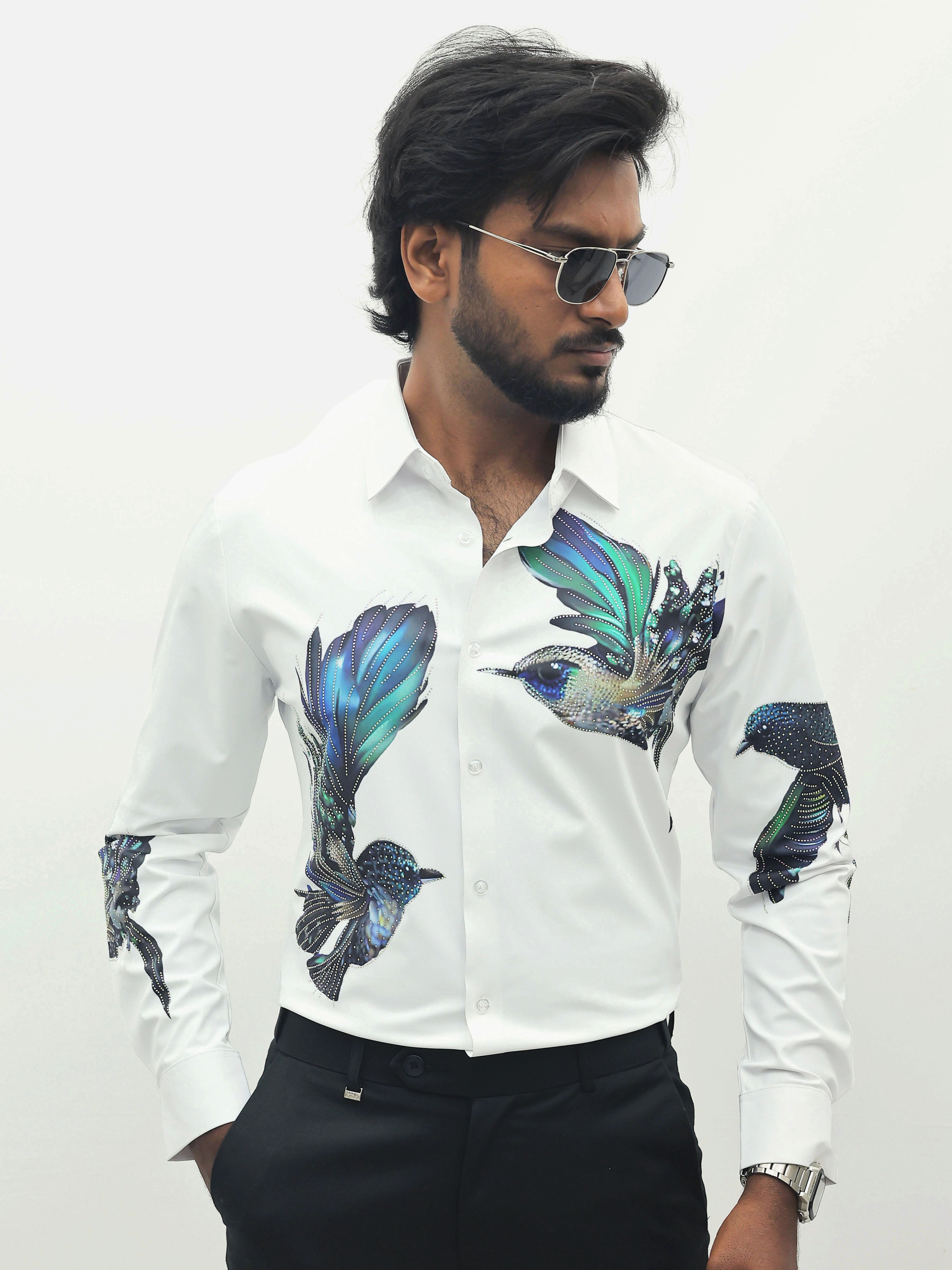White Bird IMP Designer Stone Work Shirt